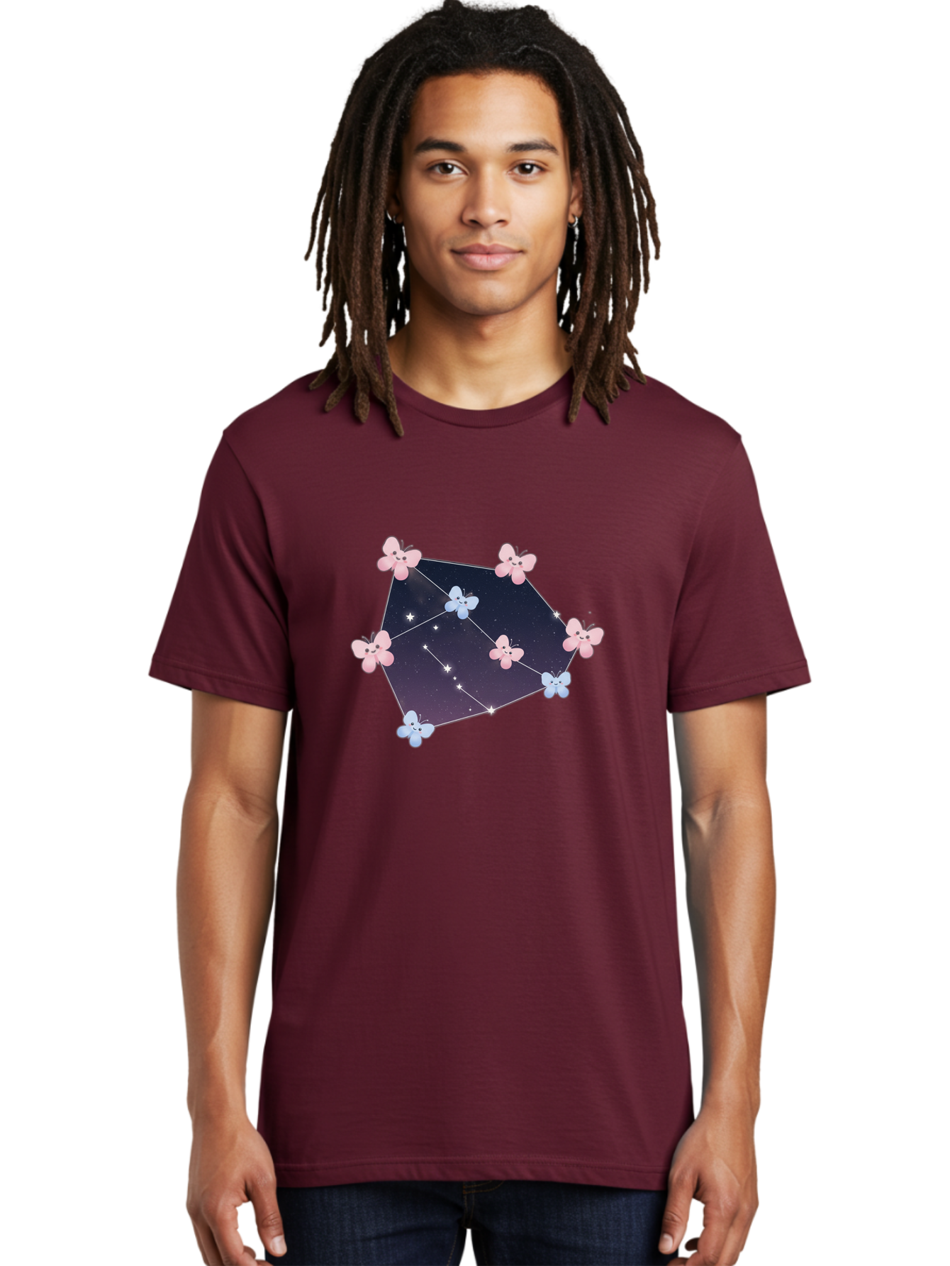 Butterfly-Constellation Men'S Graphic Tee, 100% Cotton, Comfortable Casual Summer Wear, Machine Washable, Vintage Camera, Old Camera, Antique Camera, Black Camera, Classic Photography, Photography Equipment, Nostalgic Device, Film Camera, Baj357