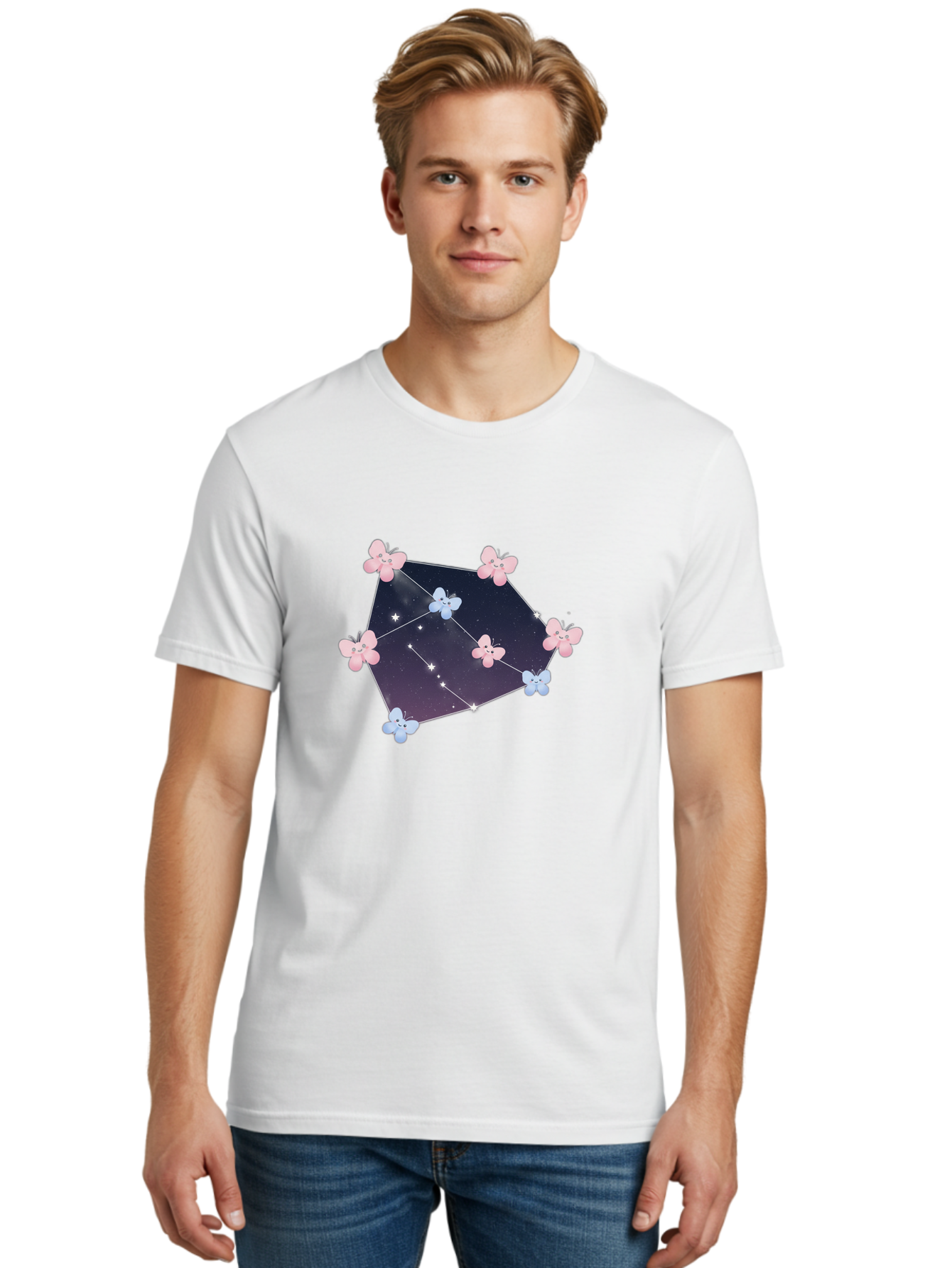 Butterfly-Constellation Men'S Graphic Tee, 100% Cotton, Comfortable Casual Summer Wear, Machine Washable, Vintage Camera, Old Camera, Antique Camera, Black Camera, Classic Photography, Photography Equipment, Nostalgic Device, Film Camera, Baj357
