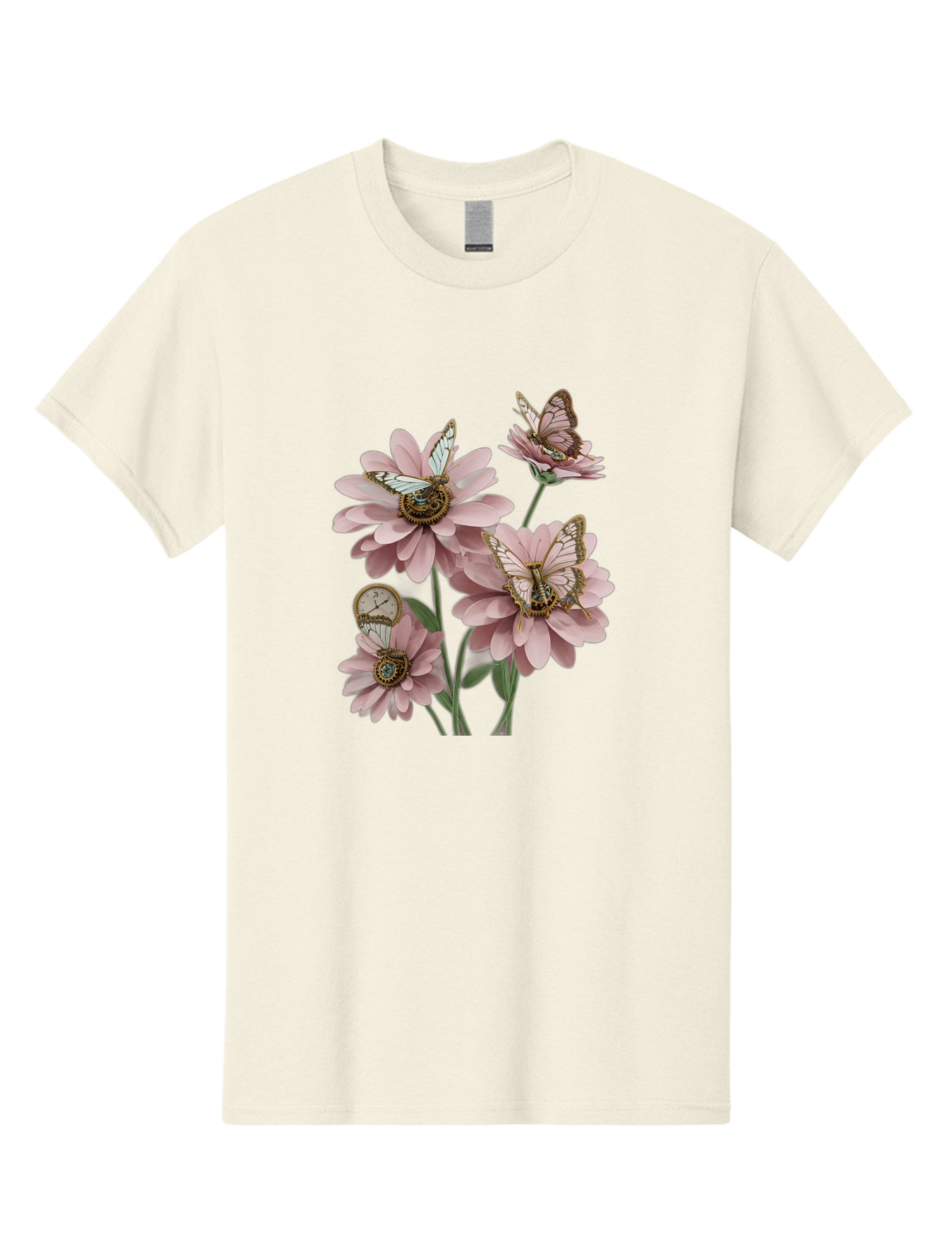 Butterfly-Flowers Men'S Graphic Tee, 100% Cotton, Comfortable Casual Summer Wear, Machine Washable, Vintage Camera, Old Camera, Antique Camera, Black Camera, Classic Photography, Photography Equipment, Nostalgic Device, Film Camera, Camera Art Baj358