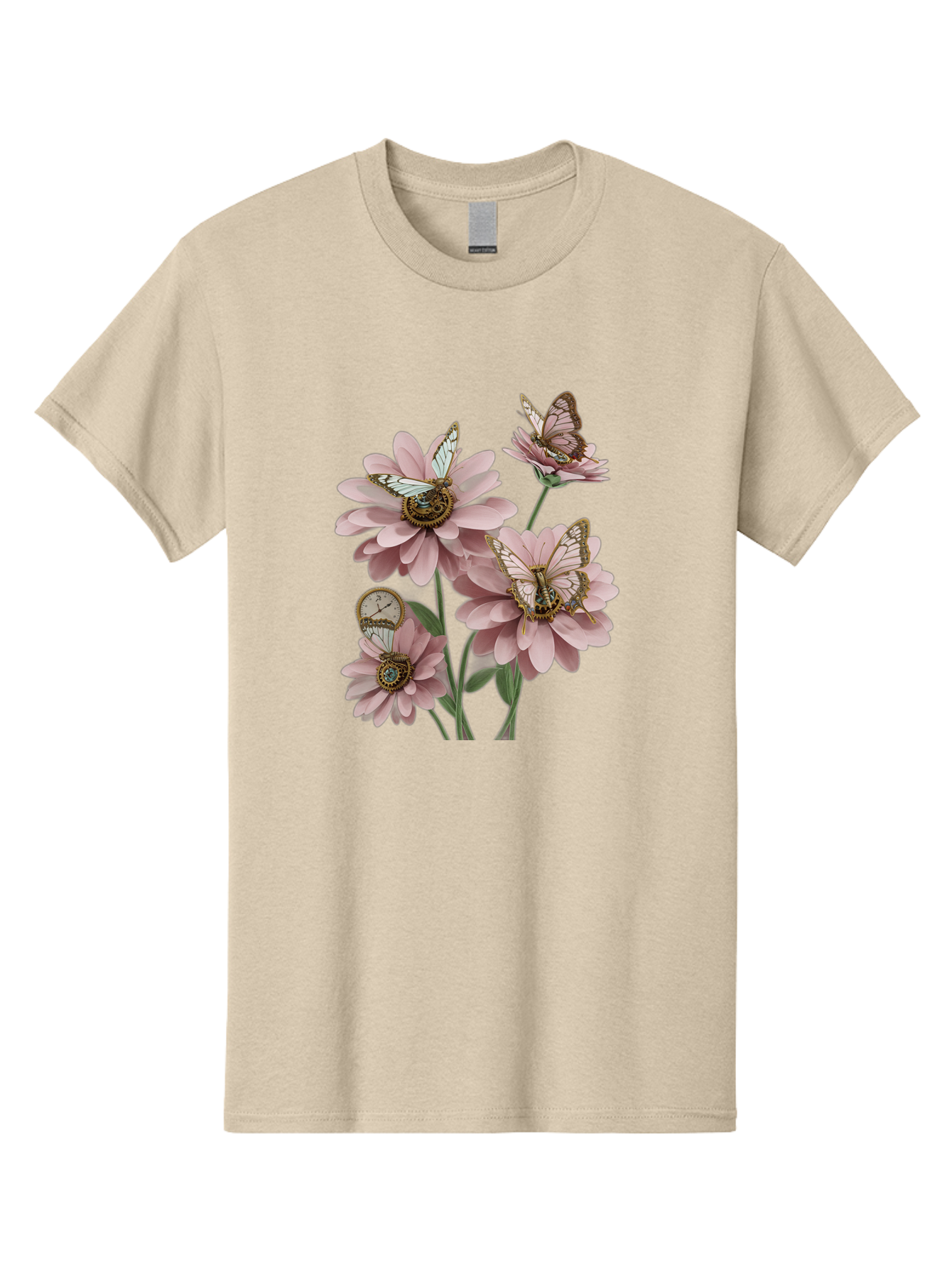 Butterfly-Flowers Men'S Graphic Tee, 100% Cotton, Comfortable Casual Summer Wear, Machine Washable, Vintage Camera, Old Camera, Antique Camera, Black Camera, Classic Photography, Photography Equipment, Nostalgic Device, Film Camera, Camera Art Baj358