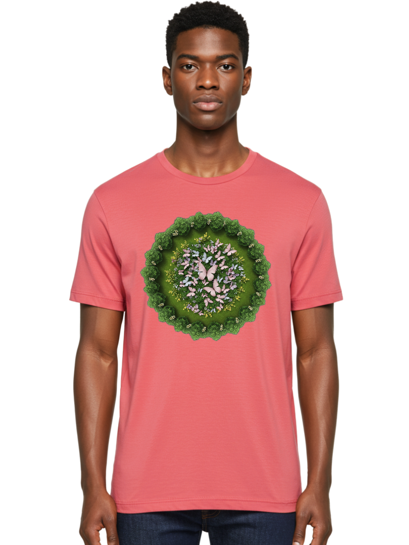 Butterfly-Garden Men'S Graphic Tee, 100% Cotton, Comfortable Casual Summer Wear, Machine Washable, Vintage Camera, Old Camera, Antique Camera, Black Camera, Classic Photography, Photography Equipment, Nostalgic Device, Film Camera, Camera Art Baj359