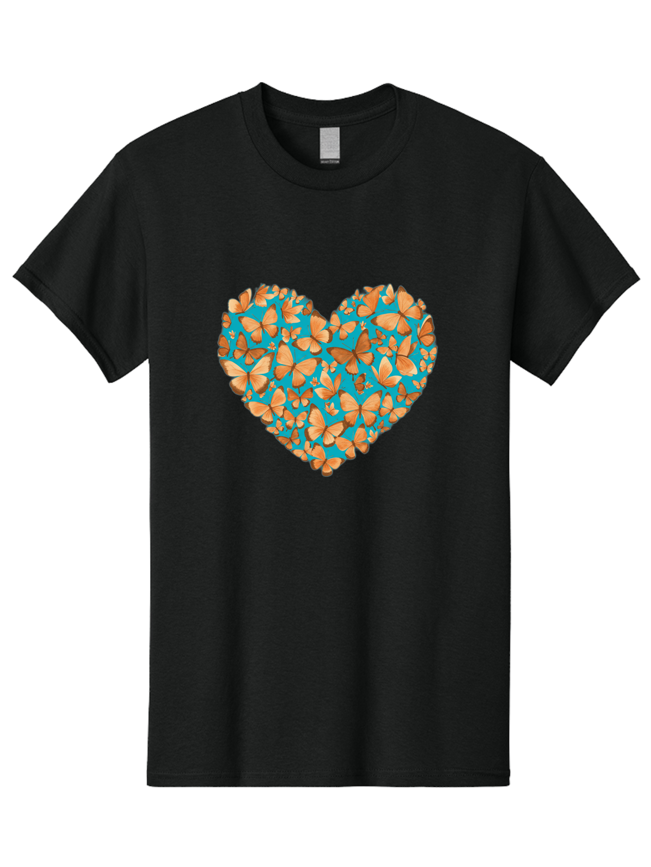 Butterfly-Heart-1 Men'S Graphic Tee, 100% Cotton, Comfortable Casual Summer Wear, Machine Washable, Vintage Camera, Old Camera, Antique Camera, Black Camera, Classic Photography, Photography Equipment, Nostalgic Device, Film Camera, Camera Art Baj360