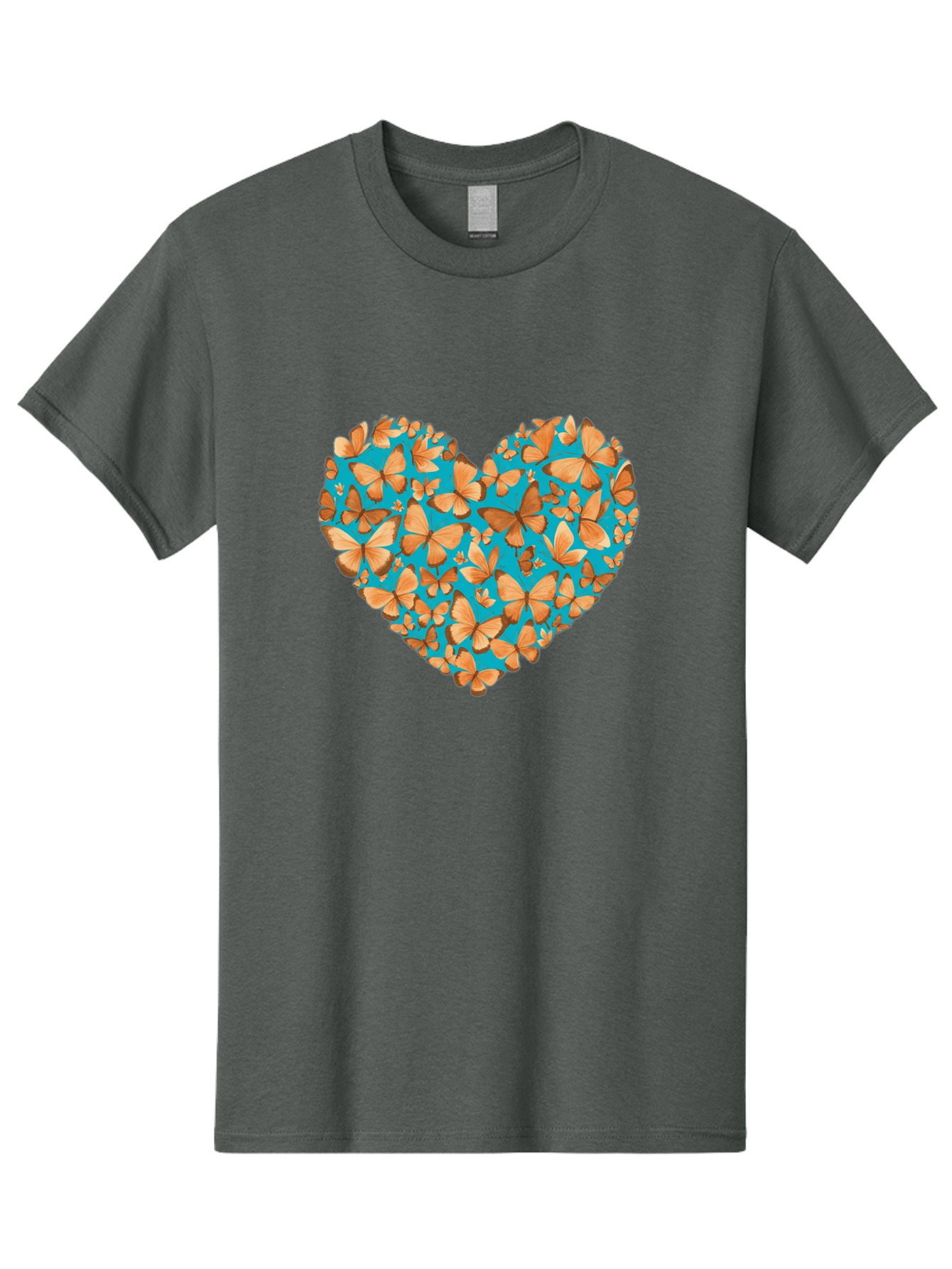 Butterfly-Heart-1 Men'S Graphic Tee, 100% Cotton, Comfortable Casual Summer Wear, Machine Washable, Vintage Camera, Old Camera, Antique Camera, Black Camera, Classic Photography, Photography Equipment, Nostalgic Device, Film Camera, Camera Art Baj360