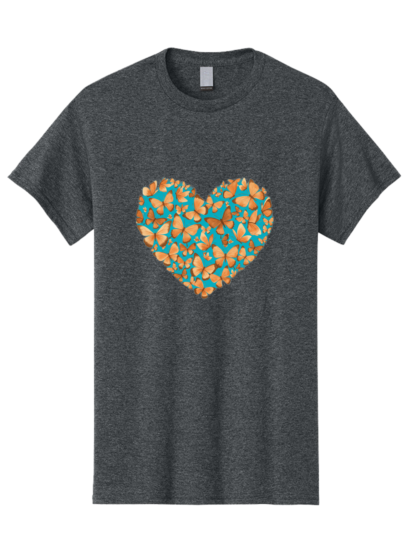 Butterfly-Heart-1 Men'S Graphic Tee, 100% Cotton, Comfortable Casual Summer Wear, Machine Washable, Vintage Camera, Old Camera, Antique Camera, Black Camera, Classic Photography, Photography Equipment, Nostalgic Device, Film Camera, Camera Art Baj360