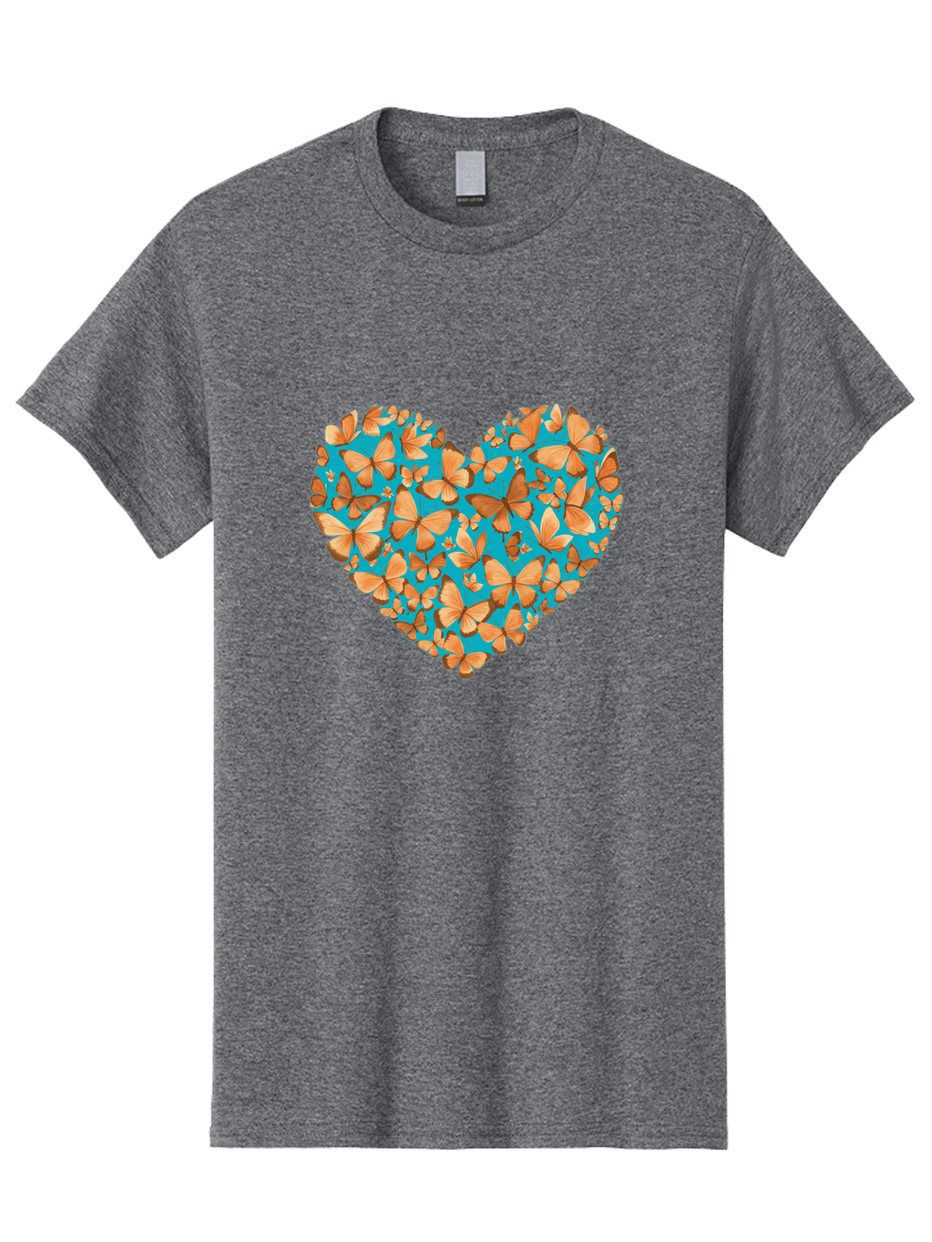 Butterfly-Heart-1 Men'S Graphic Tee, 100% Cotton, Comfortable Casual Summer Wear, Machine Washable, Vintage Camera, Old Camera, Antique Camera, Black Camera, Classic Photography, Photography Equipment, Nostalgic Device, Film Camera, Camera Art Baj360