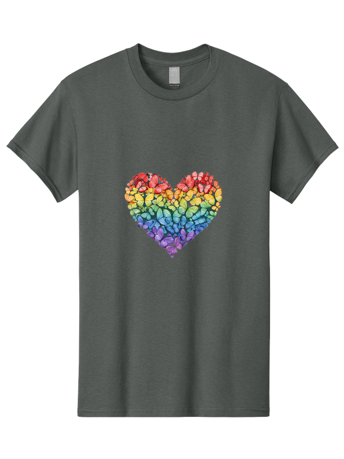 Butterfly-Heart-3 Men'S Graphic Tee, 100% Cotton, Comfortable Casual Summer Wear, Machine Washable, Vintage Camera, Old Camera, Antique Camera, Black Camera, Classic Photography, Photography Equipment, Nostalgic Device, Film Camera, Camera Art Baj362