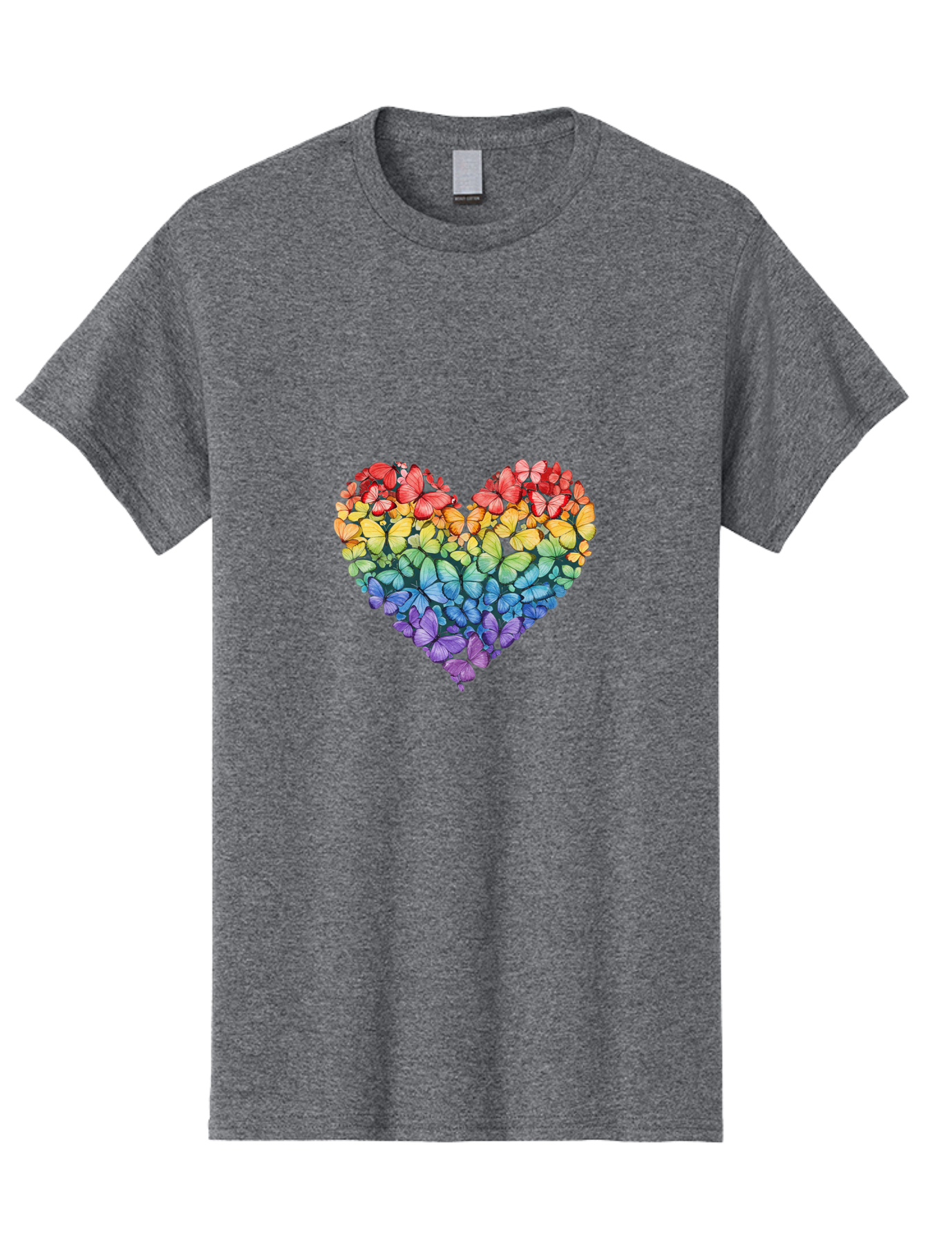 Butterfly-Heart-3 Men'S Graphic Tee, 100% Cotton, Comfortable Casual Summer Wear, Machine Washable, Vintage Camera, Old Camera, Antique Camera, Black Camera, Classic Photography, Photography Equipment, Nostalgic Device, Film Camera, Camera Art Baj362