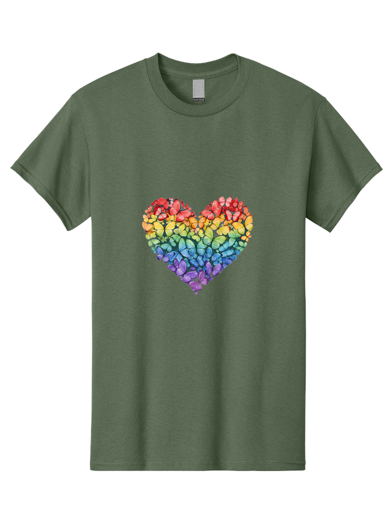 Butterfly-Heart-3 Men'S Graphic Tee, 100% Cotton, Comfortable Casual Summer Wear, Machine Washable, Vintage Camera, Old Camera, Antique Camera, Black Camera, Classic Photography, Photography Equipment, Nostalgic Device, Film Camera, Camera Art Baj362