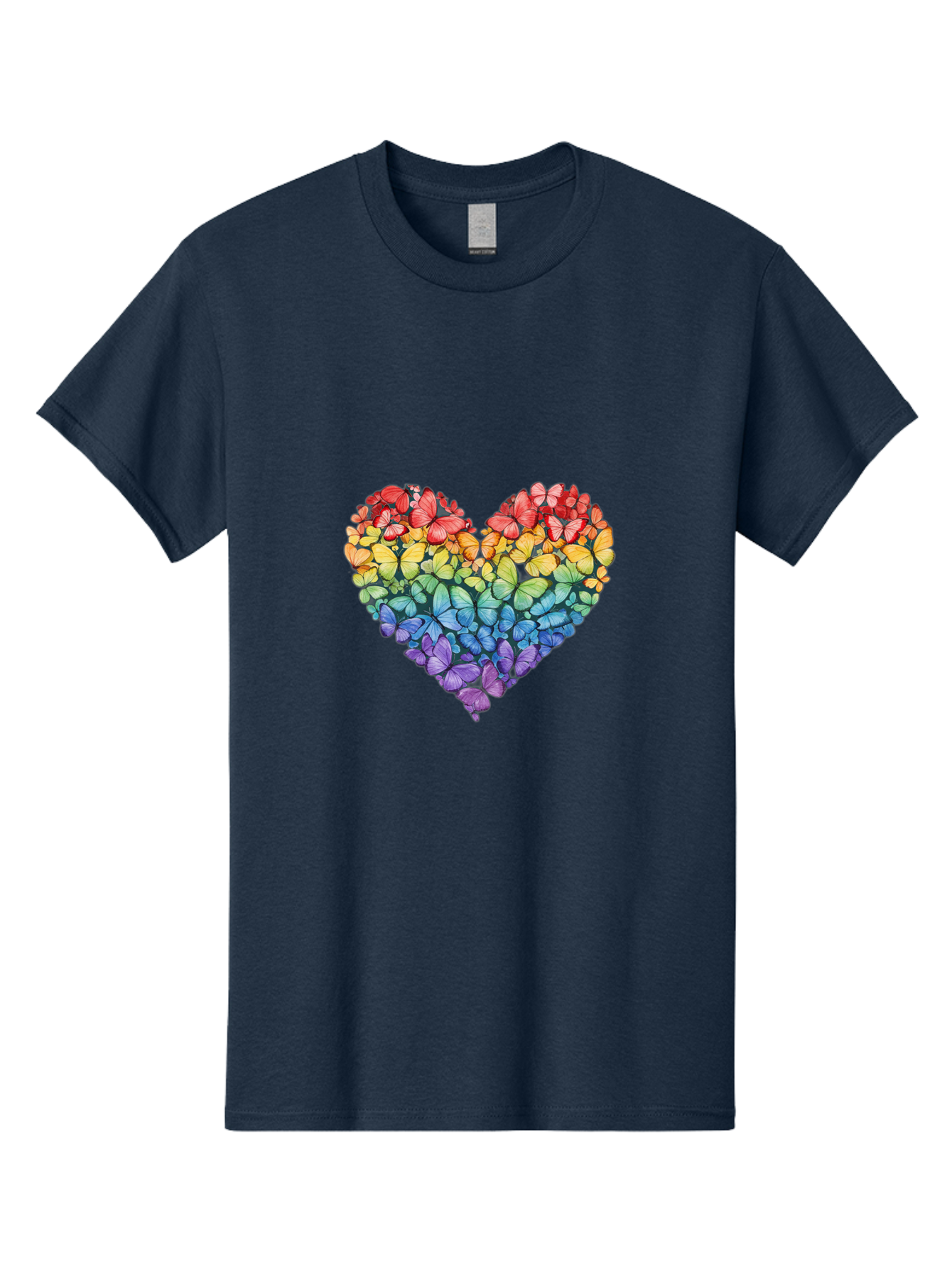 Butterfly-Heart-3 Men'S Graphic Tee, 100% Cotton, Comfortable Casual Summer Wear, Machine Washable, Vintage Camera, Old Camera, Antique Camera, Black Camera, Classic Photography, Photography Equipment, Nostalgic Device, Film Camera, Camera Art Baj362