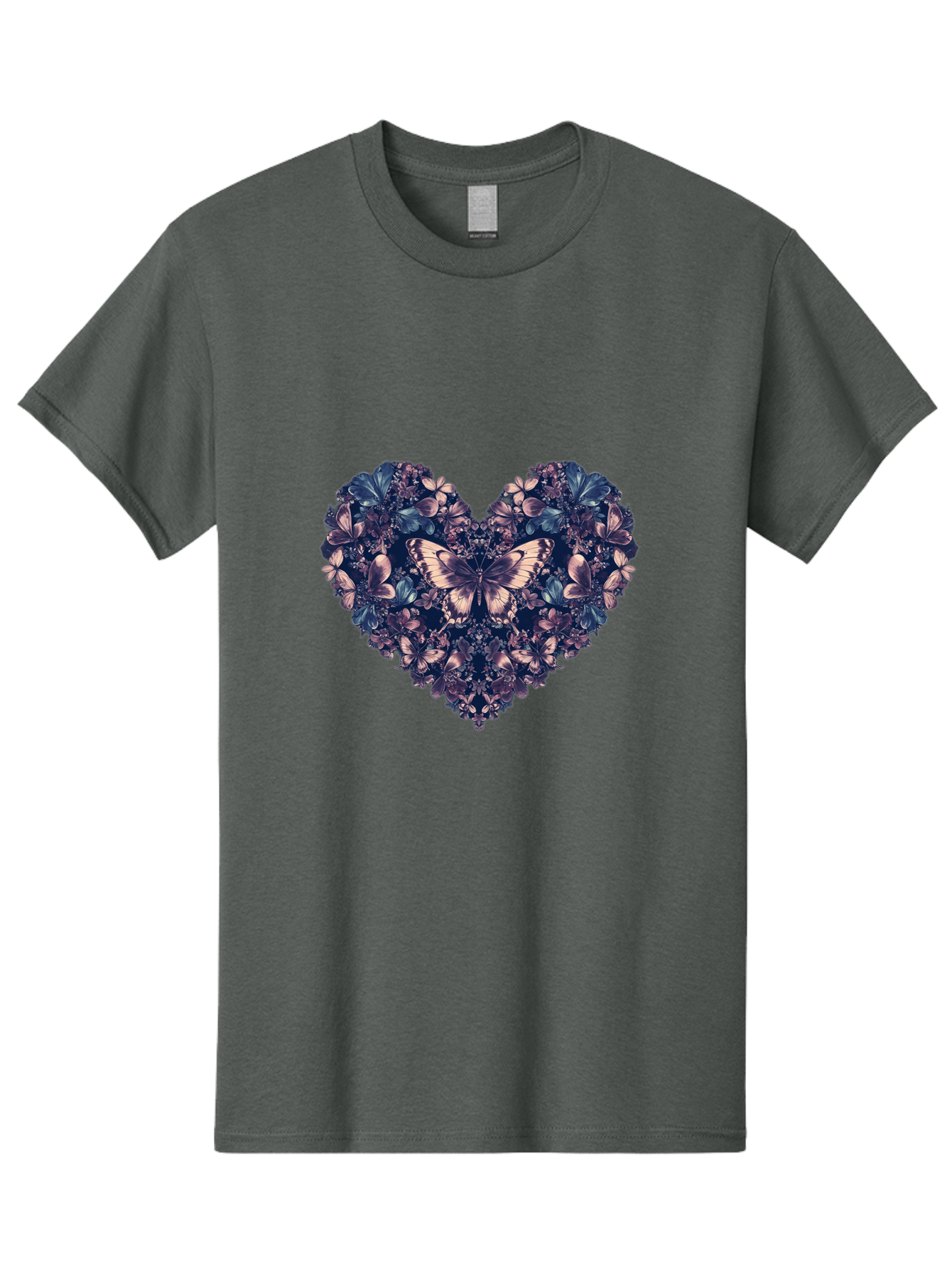Butterfly-Heart-4 Men'S Graphic Tee, 100% Cotton, Comfortable Casual Summer Wear, Machine Washable, Vintage Camera, Old Camera, Antique Camera, Black Camera, Classic Photography, Photography Equipment, Nostalgic Device, Film Camera, Camera Art Baj363