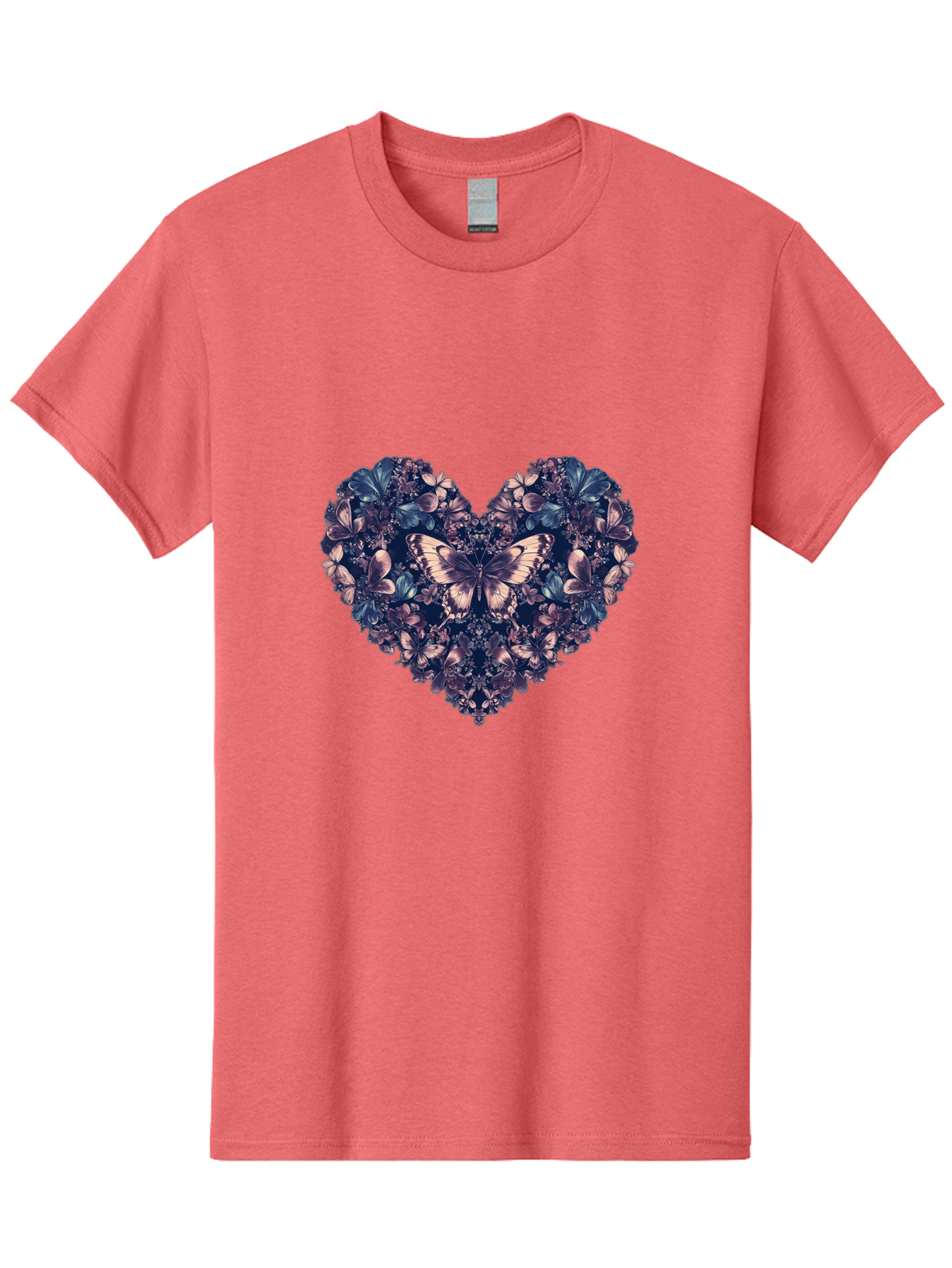 Butterfly-Heart-4 Men'S Graphic Tee, 100% Cotton, Comfortable Casual Summer Wear, Machine Washable, Vintage Camera, Old Camera, Antique Camera, Black Camera, Classic Photography, Photography Equipment, Nostalgic Device, Film Camera, Camera Art Baj363