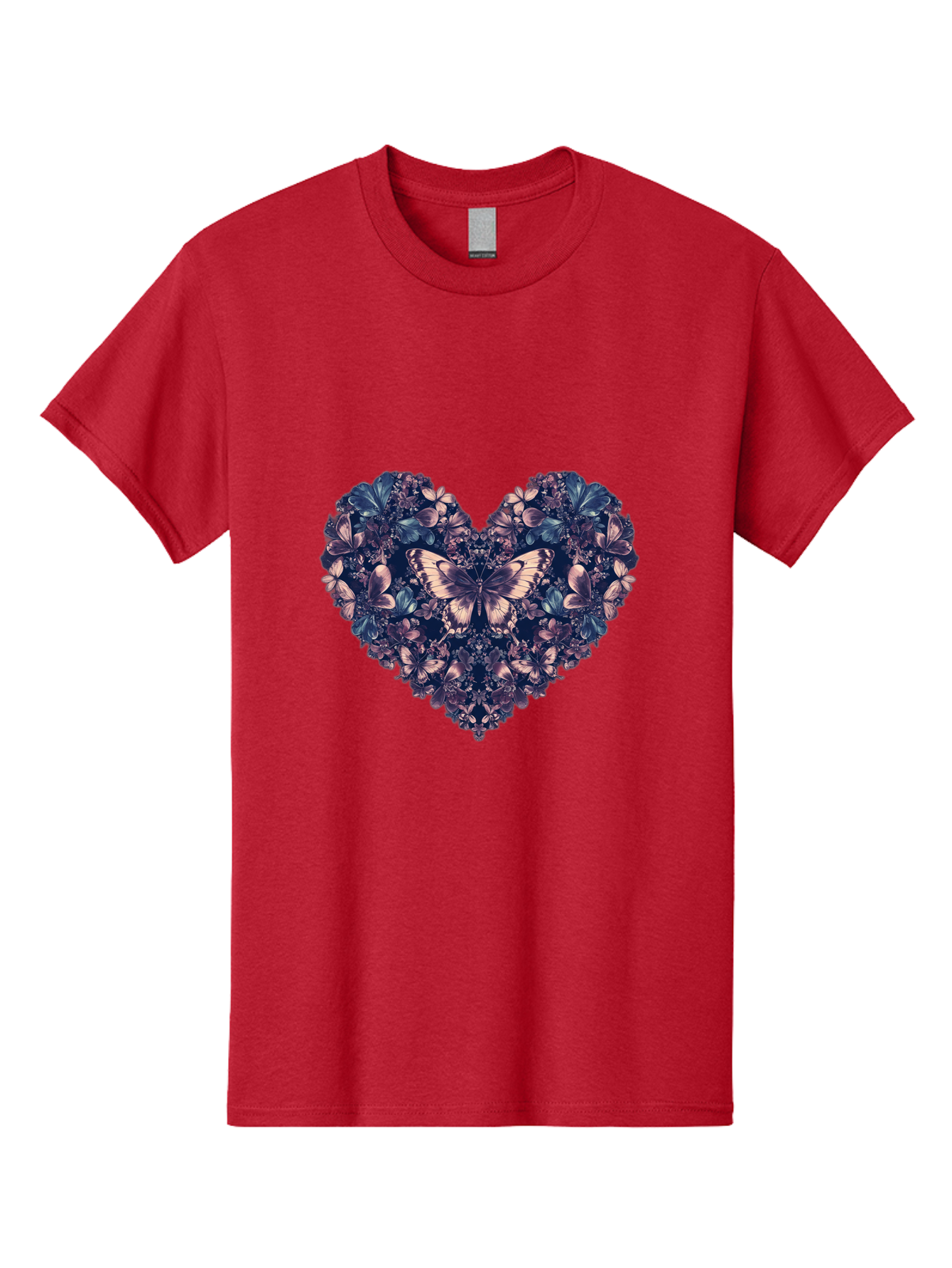 Butterfly-Heart-4 Men'S Graphic Tee, 100% Cotton, Comfortable Casual Summer Wear, Machine Washable, Vintage Camera, Old Camera, Antique Camera, Black Camera, Classic Photography, Photography Equipment, Nostalgic Device, Film Camera, Camera Art Baj363