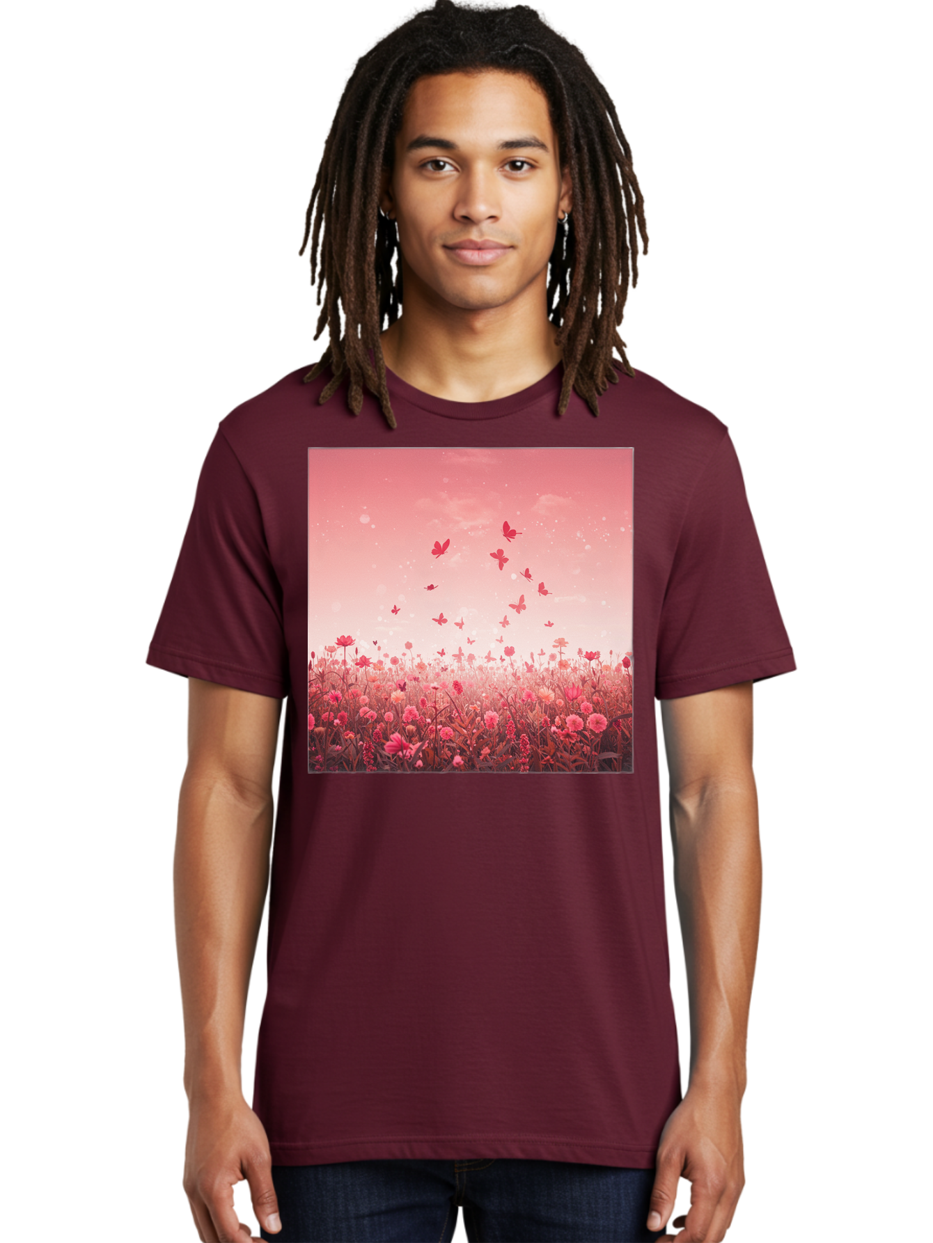 Butterfly-Meadow Men'S Graphic Tee, 100% Cotton, Comfortable Casual Summer Wear, Machine Washable, Vintage Camera, Old Camera, Antique Camera, Black Camera, Classic Photography, Photography Equipment, Nostalgic Device, Film Camera, Camera Art Baj365