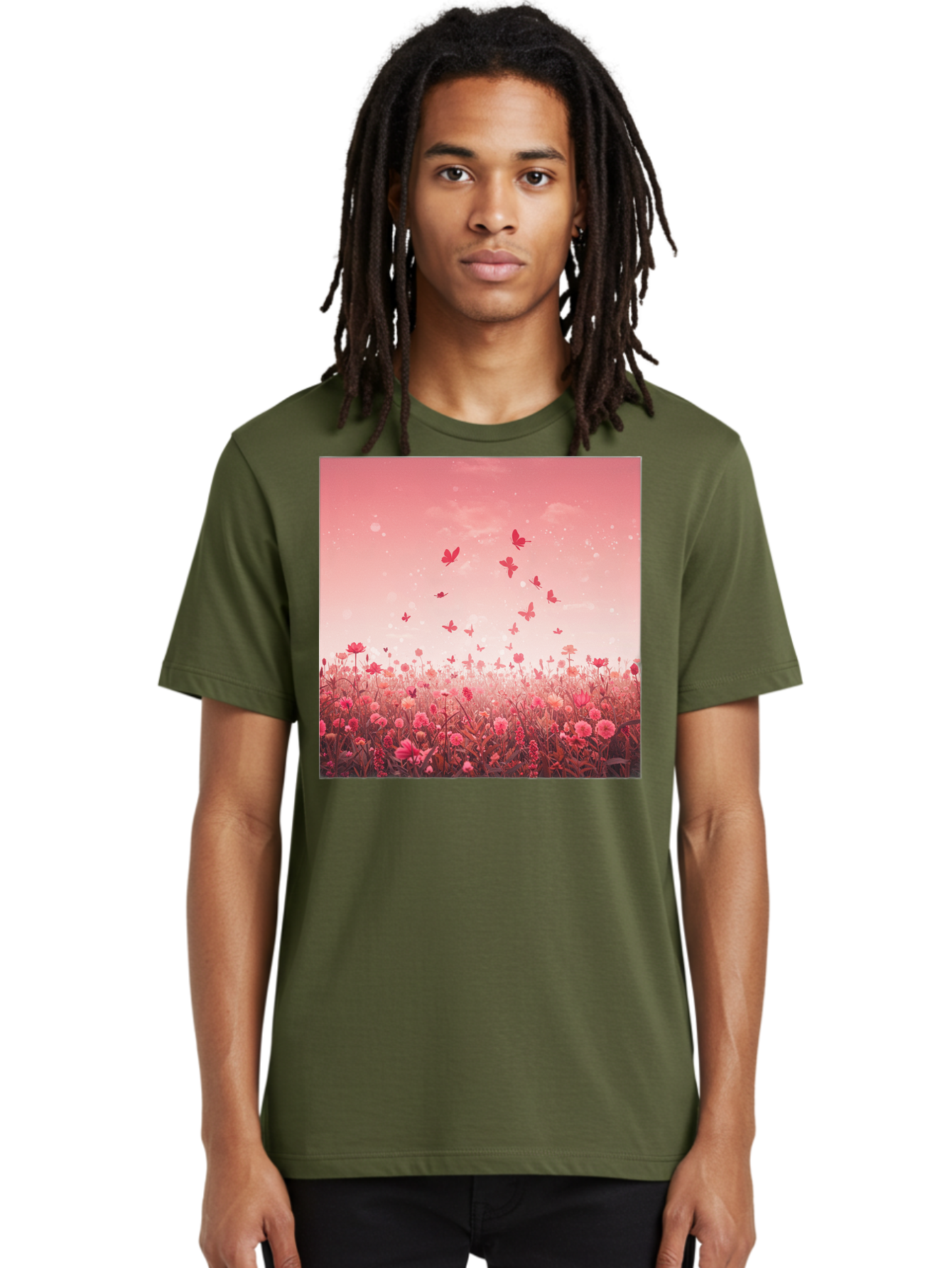 Butterfly-Meadow Men'S Graphic Tee, 100% Cotton, Comfortable Casual Summer Wear, Machine Washable, Vintage Camera, Old Camera, Antique Camera, Black Camera, Classic Photography, Photography Equipment, Nostalgic Device, Film Camera, Camera Art Baj365