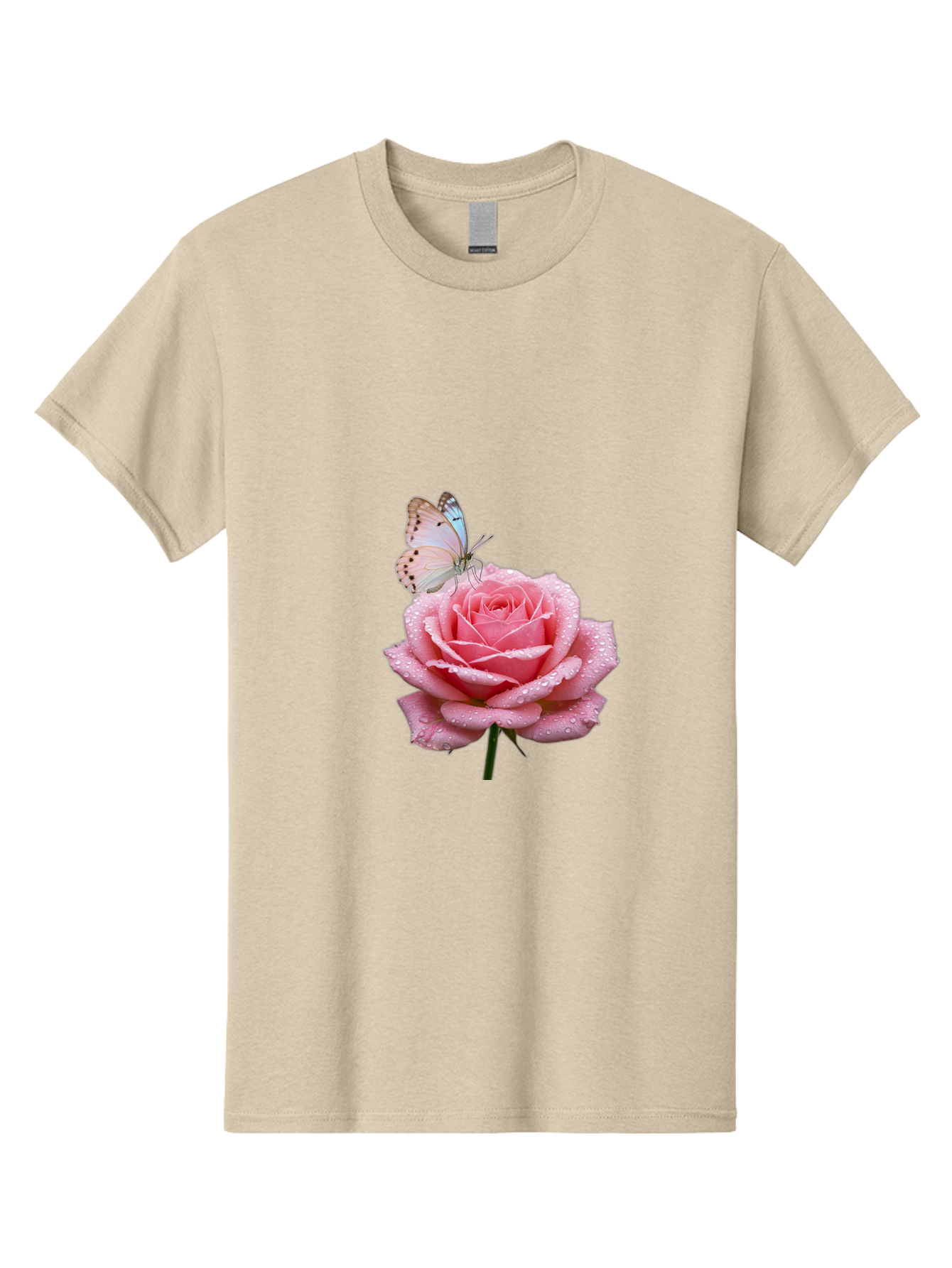 Butterfly-On-Rose Men'S Graphic Tee, 100% Cotton, Comfortable Casual Summer Wear, Machine Washable, Vintage Camera, Old Camera, Antique Camera, Black Camera, Classic Photography, Photography Equipment, Nostalgic Device, Film Camera, Camera Art Baj367