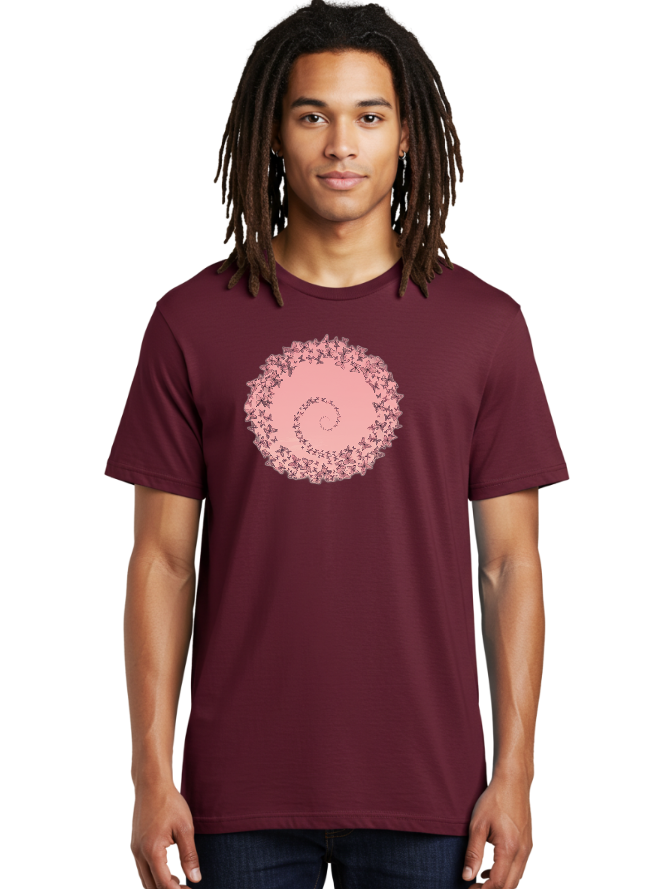 Butterfly-Spiral Men'S Graphic Tee, 100% Cotton, Comfortable Casual Summer Wear, Machine Washable, Vintage Camera, Old Camera, Antique Camera, Black Camera, Classic Photography, Photography Equipment, Nostalgic Device, Film Camera, Camera Art Baj368