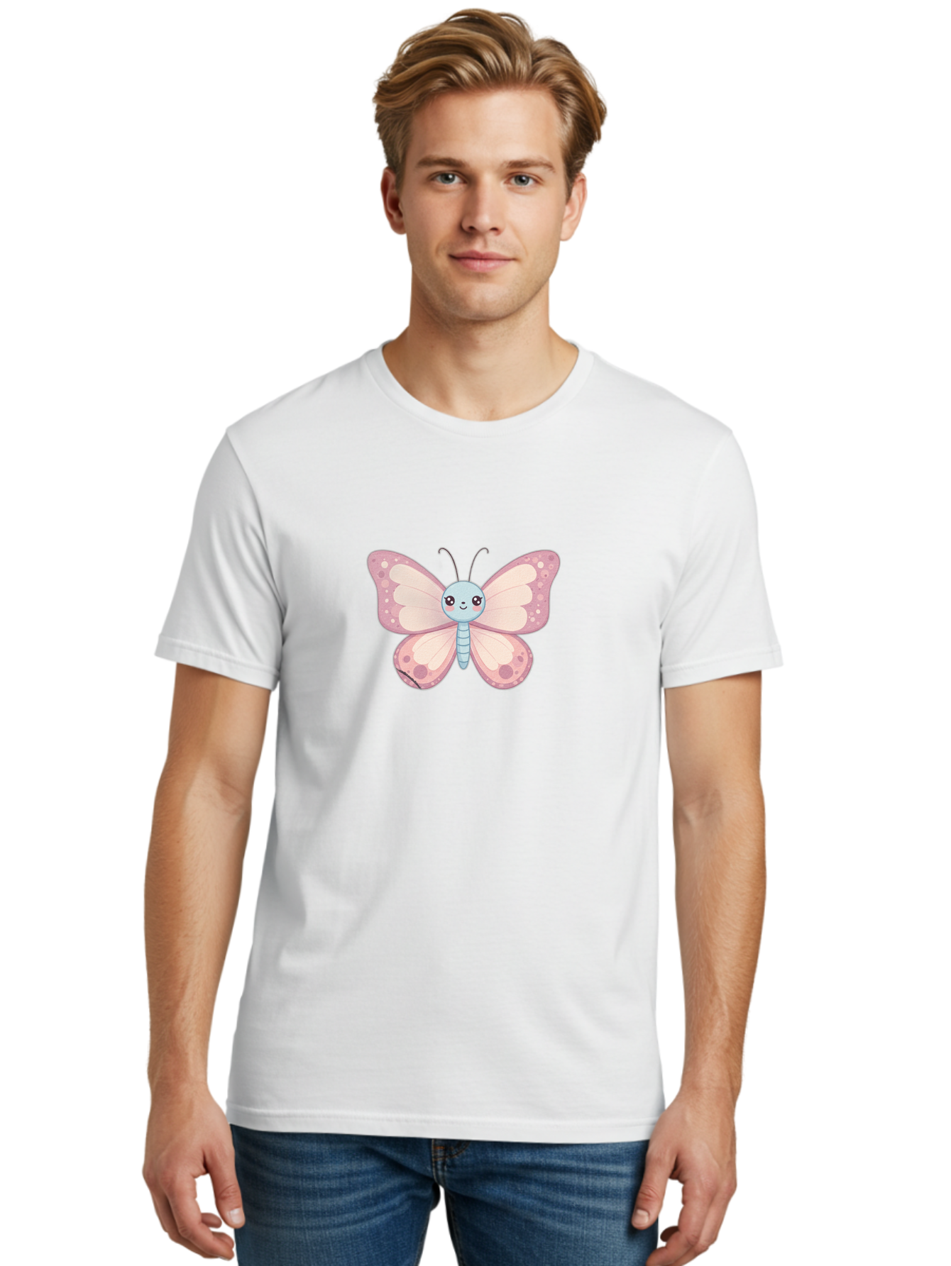 Butterfly Men'S Graphic Tee, 100% Cotton, Comfortable Casual Summer Wear, Machine Washable, Vintage Camera, Old Camera, Antique Camera, Black Camera, Classic Photography, Photography Equipment, Nostalgic Device, Film Camera, Camera Art Baj370