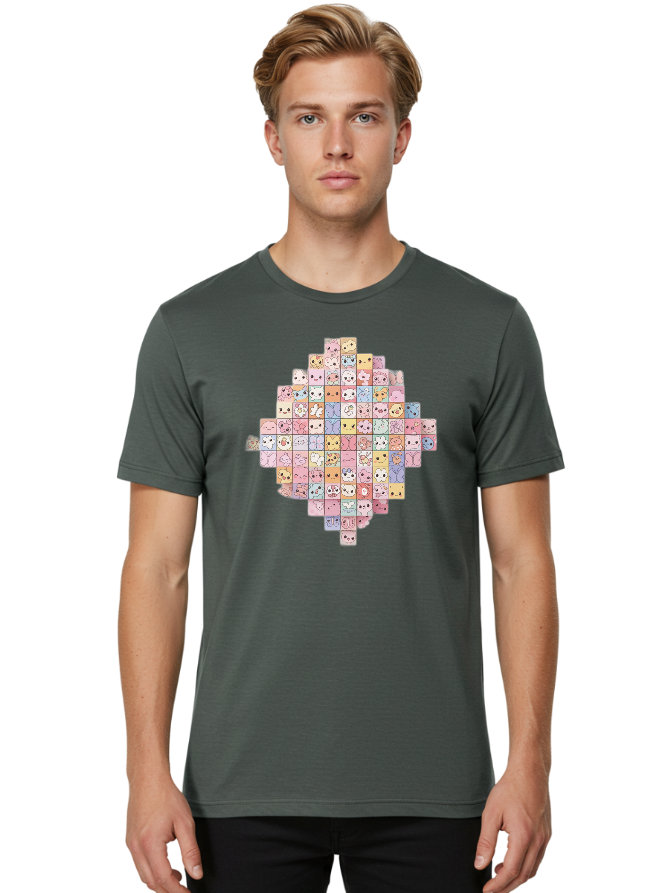 Candy-Crush-Grid Men'S Graphic Tee, 100% Cotton, Comfortable Casual Summer Wear, Machine Washable, Vintage Camera, Old Camera, Antique Camera, Black Camera, Classic Photography, Photography Equipment, Nostalgic Device, Film Camera, Camera Art Baj371