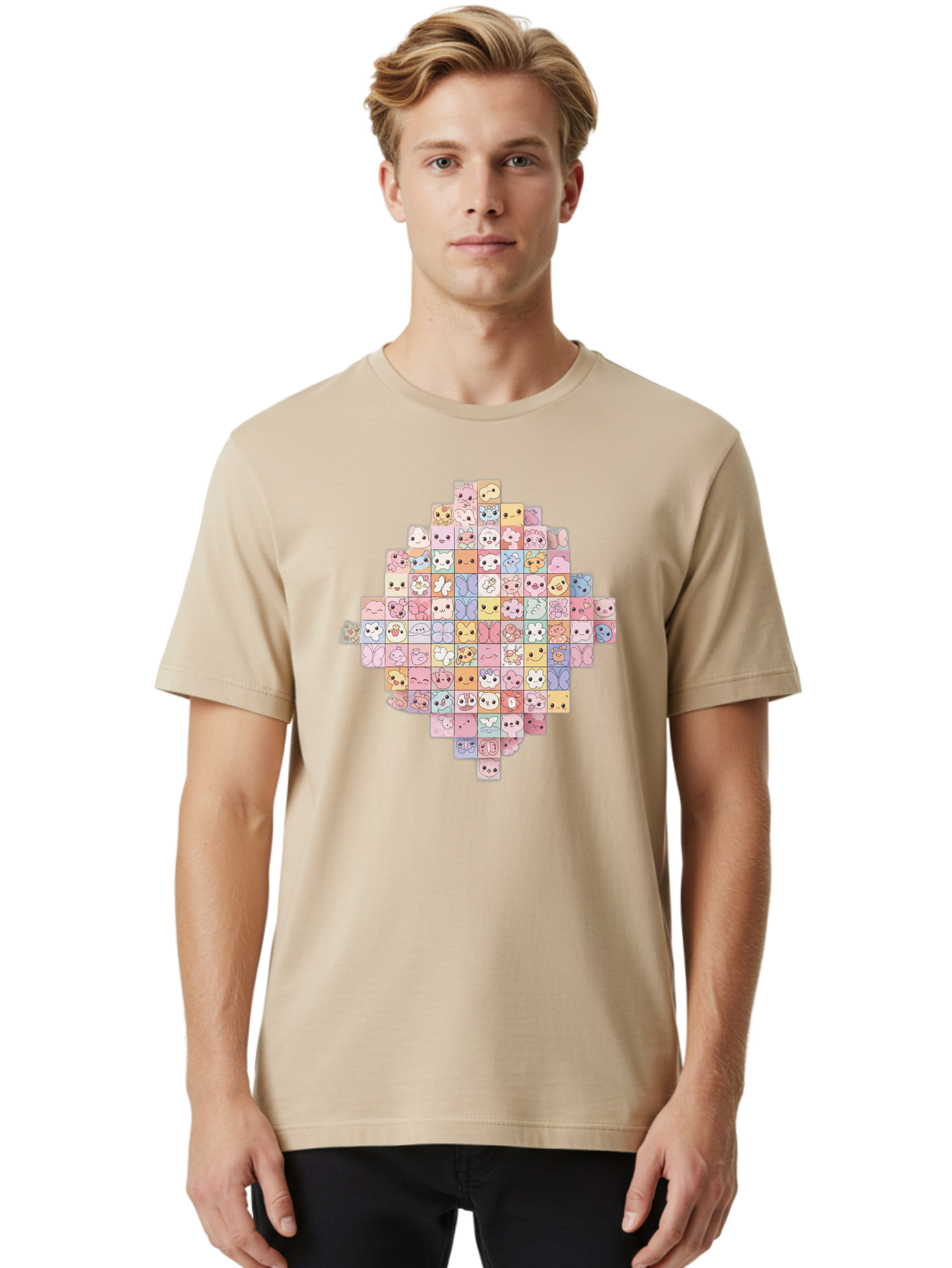 Candy-Crush-Grid Men'S Graphic Tee, 100% Cotton, Comfortable Casual Summer Wear, Machine Washable, Vintage Camera, Old Camera, Antique Camera, Black Camera, Classic Photography, Photography Equipment, Nostalgic Device, Film Camera, Camera Art Baj371