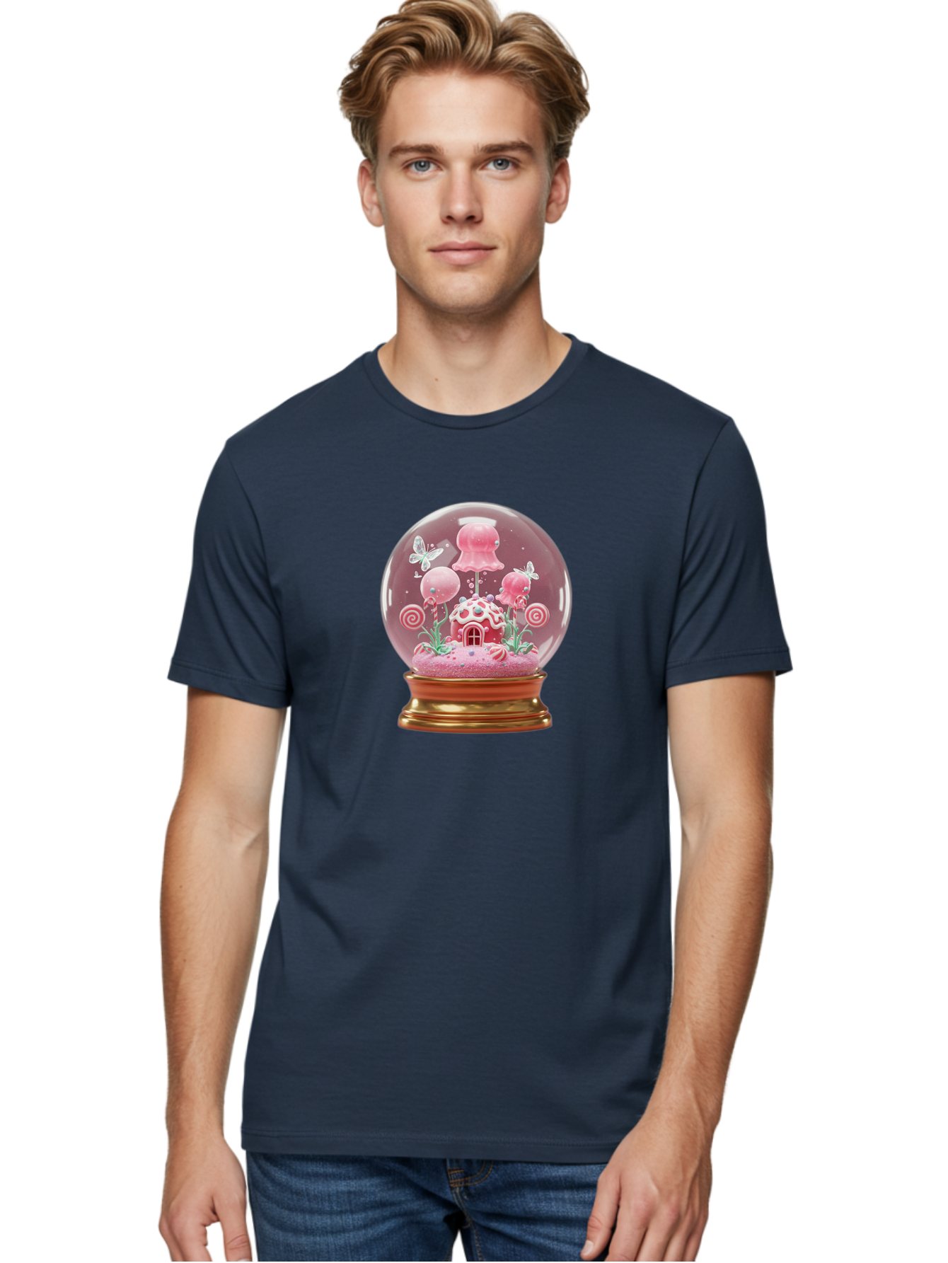 Candy-House-Snow-Globe Men'S Graphic Tee, 100% Cotton, Comfortable Casual Summer Wear, Machine Washable, Vintage Camera, Old Camera, Antique Camera, Black Camera, Classic Photography, Photography Equipment, Nostalgic Device, Film Camera, Baj372