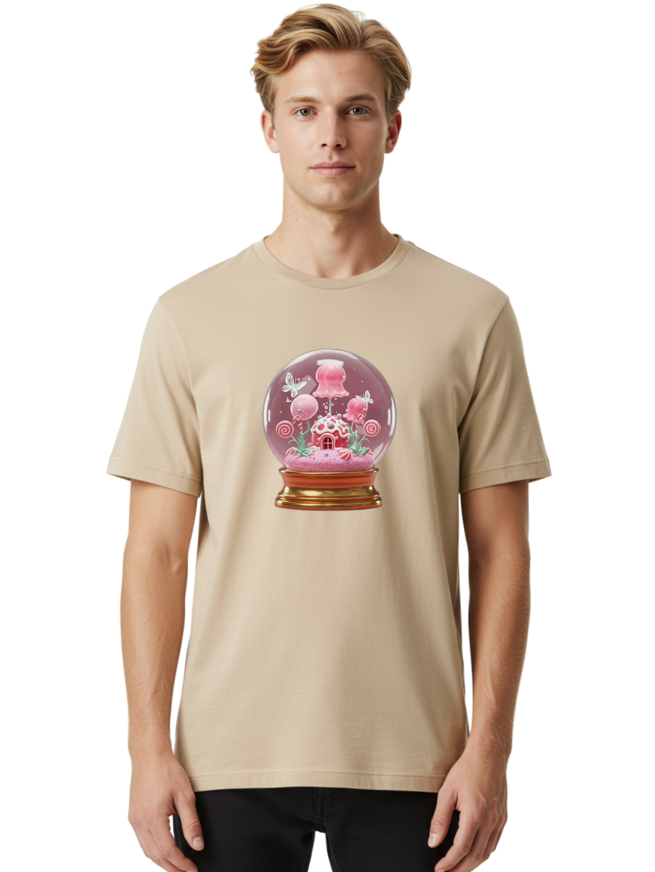 Candy-House-Snow-Globe Men'S Graphic Tee, 100% Cotton, Comfortable Casual Summer Wear, Machine Washable, Vintage Camera, Old Camera, Antique Camera, Black Camera, Classic Photography, Photography Equipment, Nostalgic Device, Film Camera, Baj372