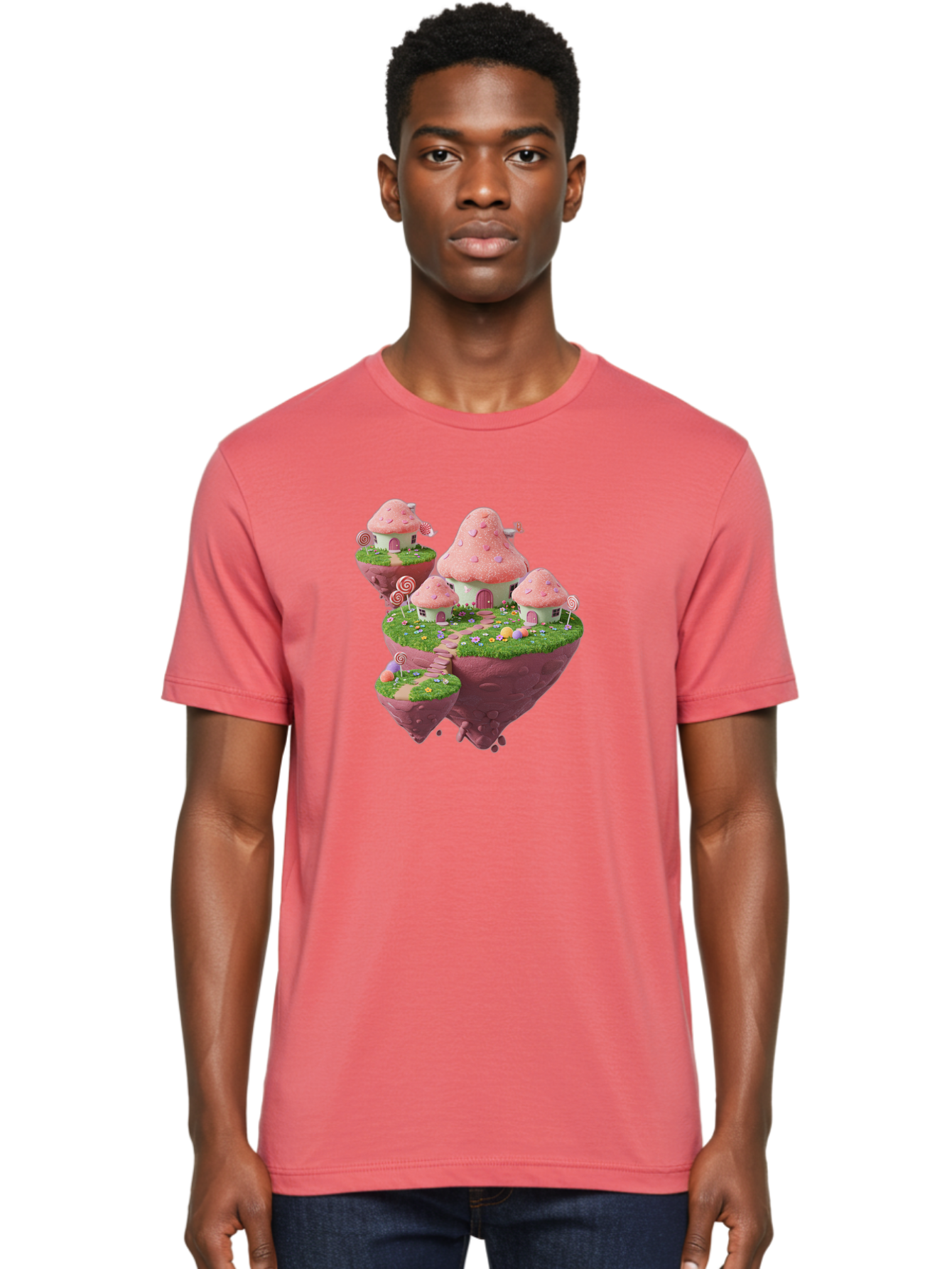 Candy-Land-Mushroom-Houses Men'S Graphic Tee, 100% Cotton, Comfortable Casual Summer Wear, Machine Washable, Vintage Camera, Old Camera, Antique Camera, Black Camera, Classic Photography, Photography Equipment, Nostalgic Device, Film Camera, Baj374