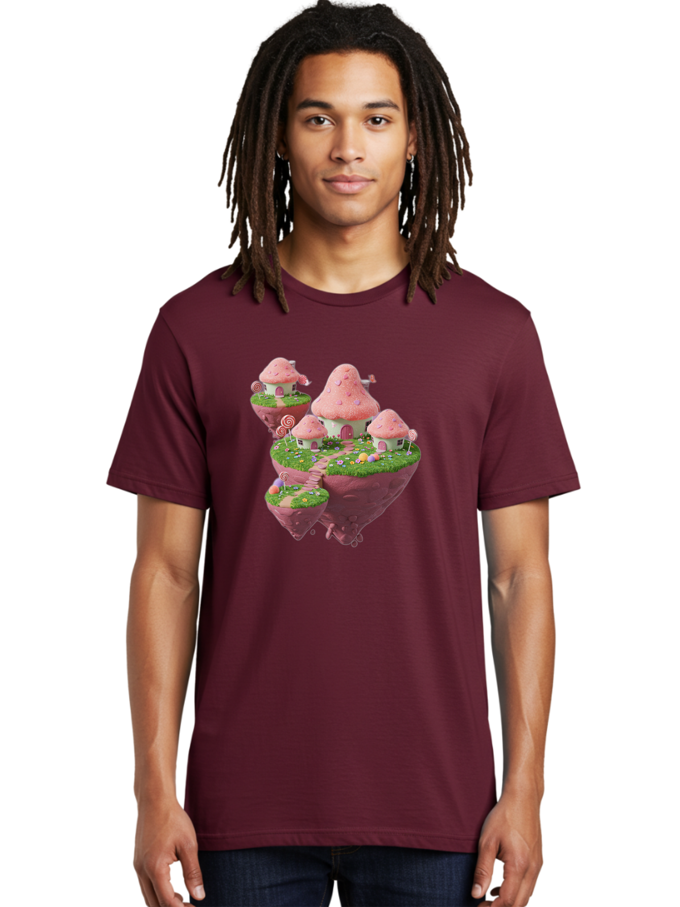 Candy-Land-Mushroom-Houses Men'S Graphic Tee, 100% Cotton, Comfortable Casual Summer Wear, Machine Washable, Vintage Camera, Old Camera, Antique Camera, Black Camera, Classic Photography, Photography Equipment, Nostalgic Device, Film Camera, Baj374