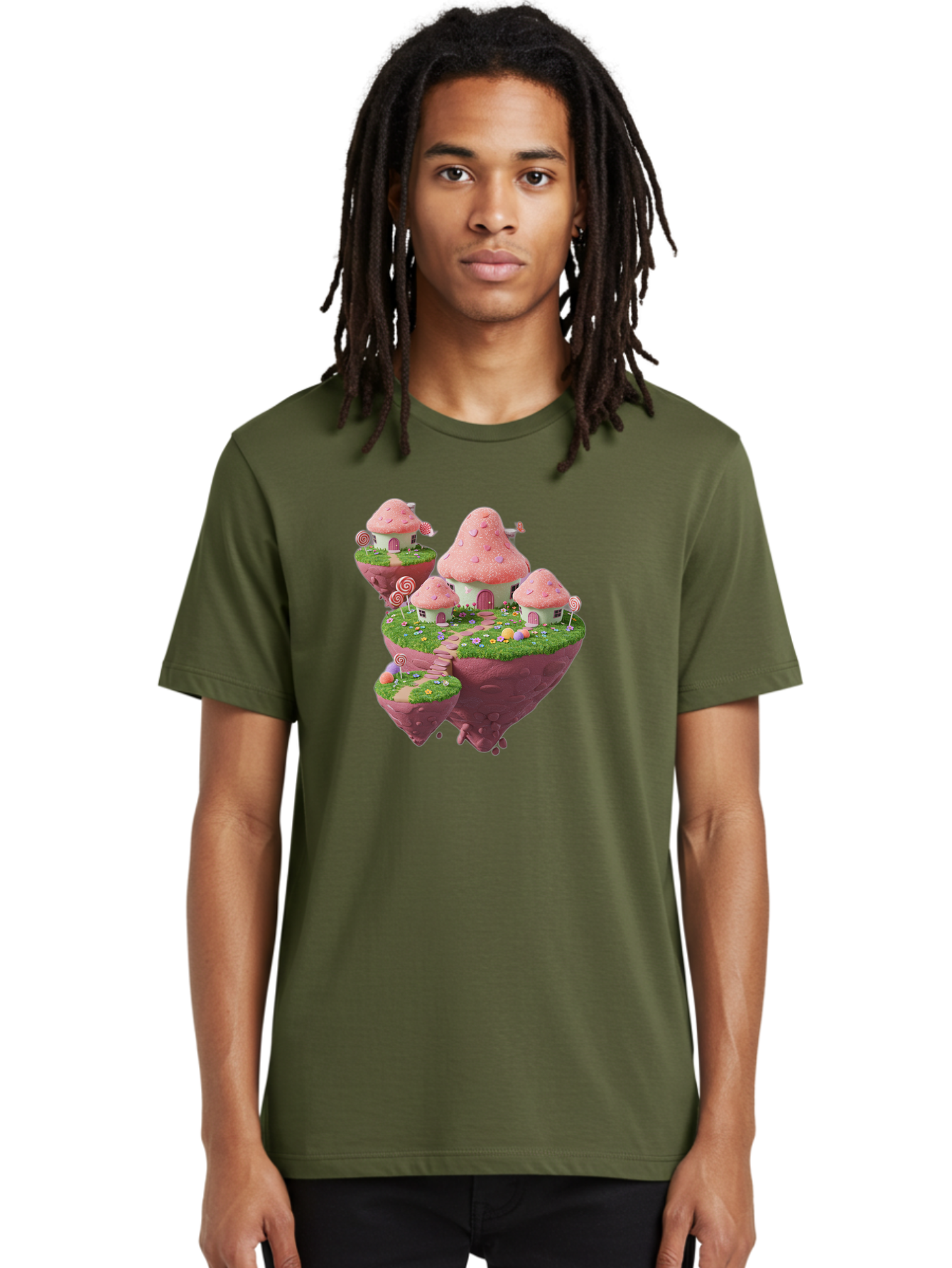 Candy-Land-Mushroom-Houses Men'S Graphic Tee, 100% Cotton, Comfortable Casual Summer Wear, Machine Washable, Vintage Camera, Old Camera, Antique Camera, Black Camera, Classic Photography, Photography Equipment, Nostalgic Device, Film Camera, Baj374