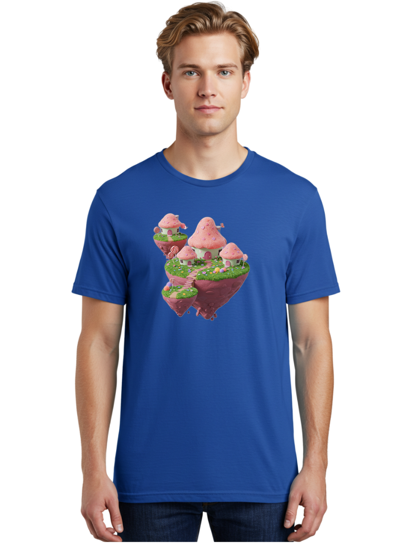 Candy-Land-Mushroom-Houses Men'S Graphic Tee, 100% Cotton, Comfortable Casual Summer Wear, Machine Washable, Vintage Camera, Old Camera, Antique Camera, Black Camera, Classic Photography, Photography Equipment, Nostalgic Device, Film Camera, Baj374