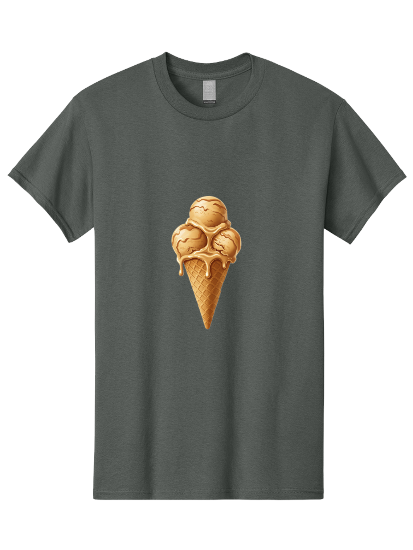 Caramel-Ice-Cream-Cone-1 Men'S Graphic Tee, 100% Cotton, Comfortable Casual Summer Wear, Machine Washable, Vintage Camera, Old Camera, Antique Camera, Black Camera, Classic Photography, Photography Equipment, Nostalgic Device, Film Camera, Baj377