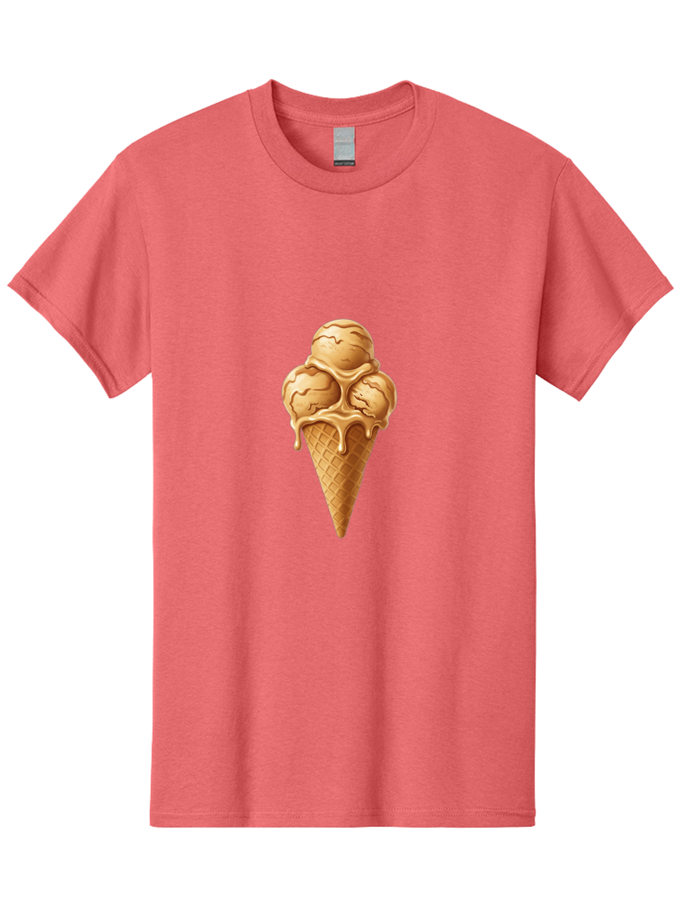 Caramel-Ice-Cream-Cone-1 Men'S Graphic Tee, 100% Cotton, Comfortable Casual Summer Wear, Machine Washable, Vintage Camera, Old Camera, Antique Camera, Black Camera, Classic Photography, Photography Equipment, Nostalgic Device, Film Camera, Baj377