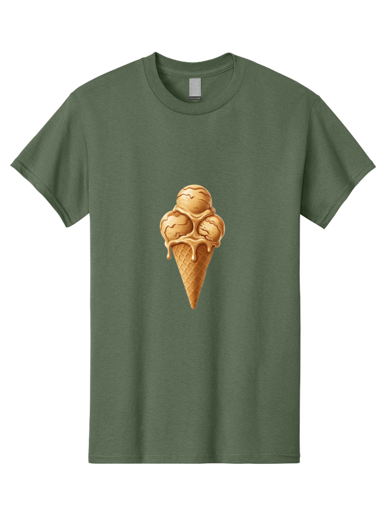 Caramel-Ice-Cream-Cone-1 Men'S Graphic Tee, 100% Cotton, Comfortable Casual Summer Wear, Machine Washable, Vintage Camera, Old Camera, Antique Camera, Black Camera, Classic Photography, Photography Equipment, Nostalgic Device, Film Camera, Baj377