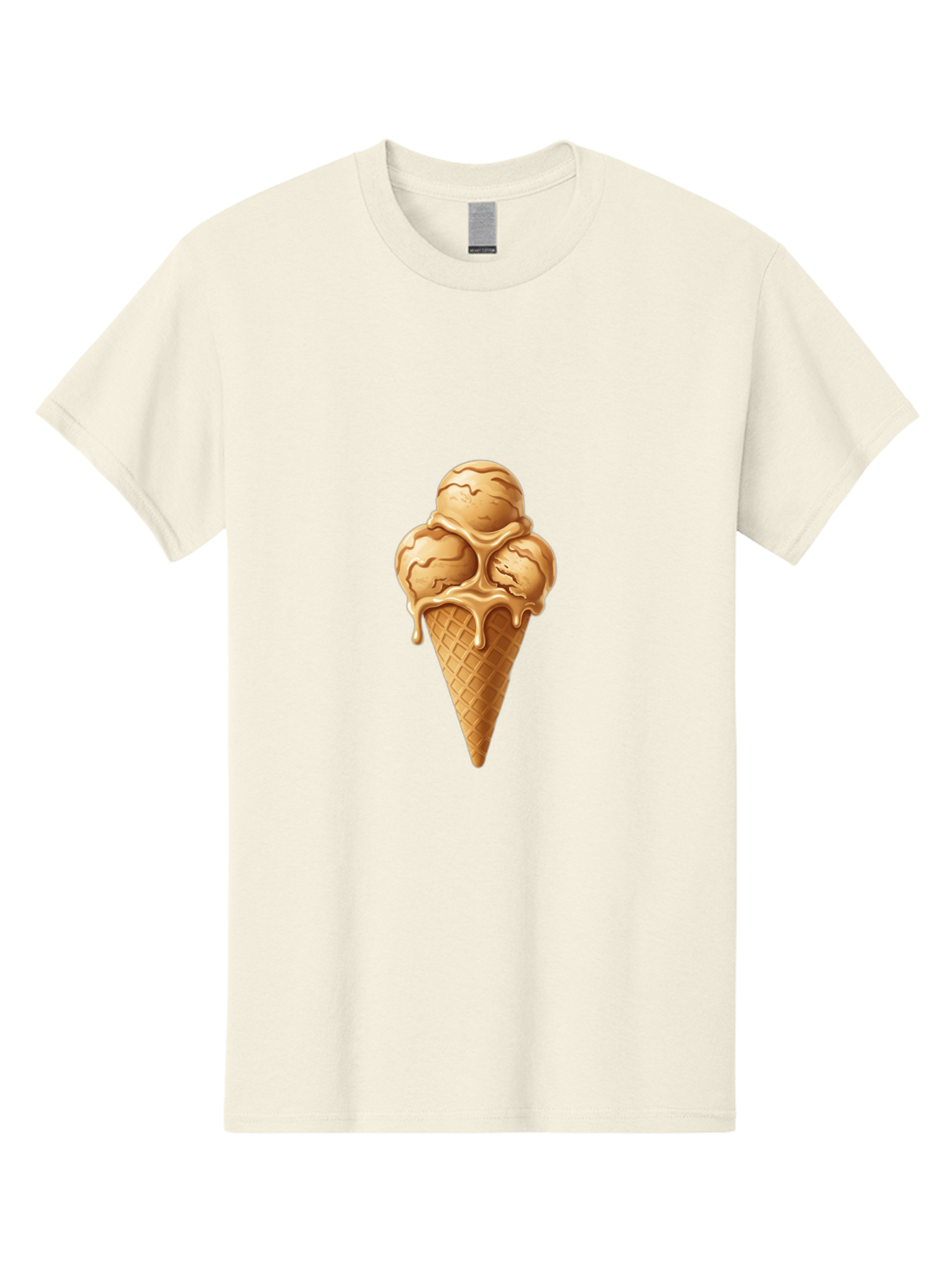 Caramel-Ice-Cream-Cone-1 Men'S Graphic Tee, 100% Cotton, Comfortable Casual Summer Wear, Machine Washable, Vintage Camera, Old Camera, Antique Camera, Black Camera, Classic Photography, Photography Equipment, Nostalgic Device, Film Camera, Baj377