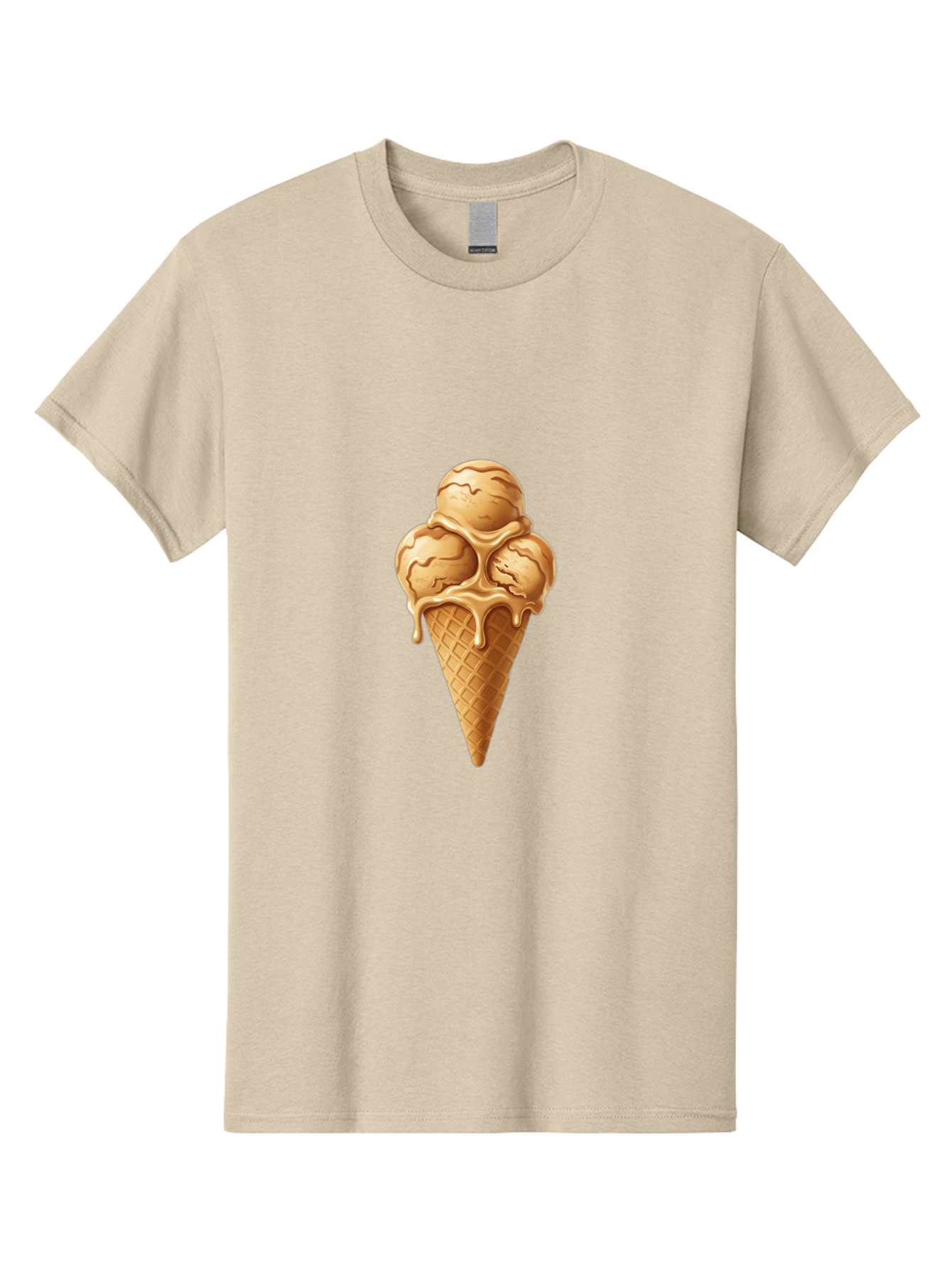 Caramel-Ice-Cream-Cone-1 Men'S Graphic Tee, 100% Cotton, Comfortable Casual Summer Wear, Machine Washable, Vintage Camera, Old Camera, Antique Camera, Black Camera, Classic Photography, Photography Equipment, Nostalgic Device, Film Camera, Baj377