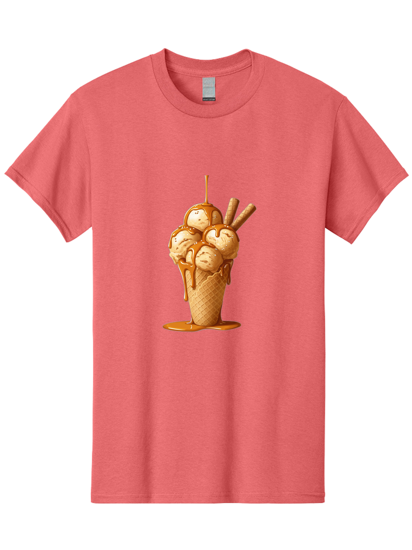 Caramel-Ice-Cream-Cone Men'S Graphic Tee, 100% Cotton, Comfortable Casual Summer Wear, Machine Washable, Vintage Camera, Old Camera, Antique Camera, Black Camera, Classic Photography, Photography Equipment, Nostalgic Device, Film Camera, Baj378