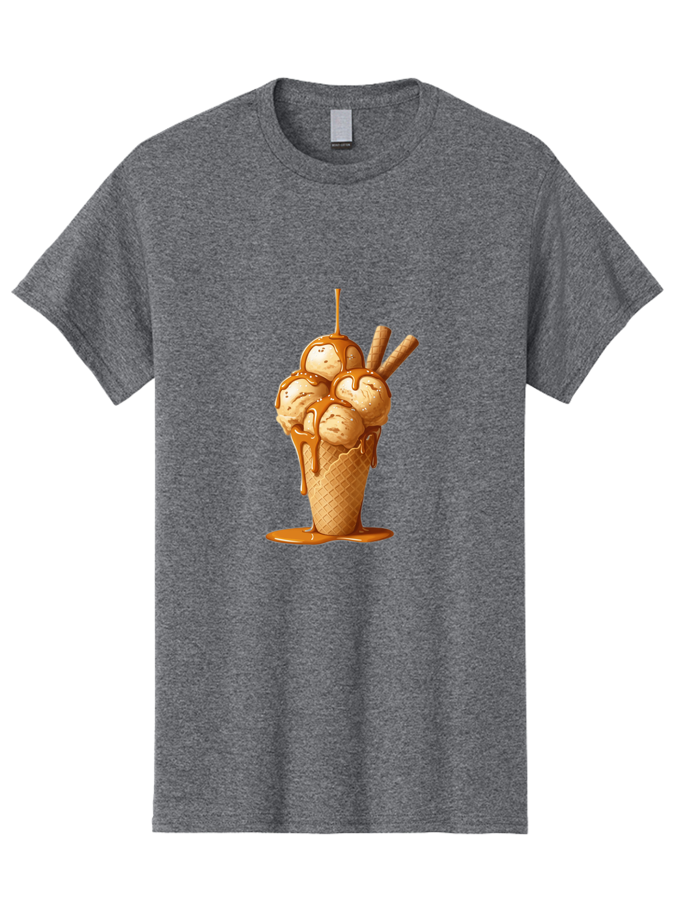 Caramel-Ice-Cream-Cone Men'S Graphic Tee, 100% Cotton, Comfortable Casual Summer Wear, Machine Washable, Vintage Camera, Old Camera, Antique Camera, Black Camera, Classic Photography, Photography Equipment, Nostalgic Device, Film Camera, Baj378