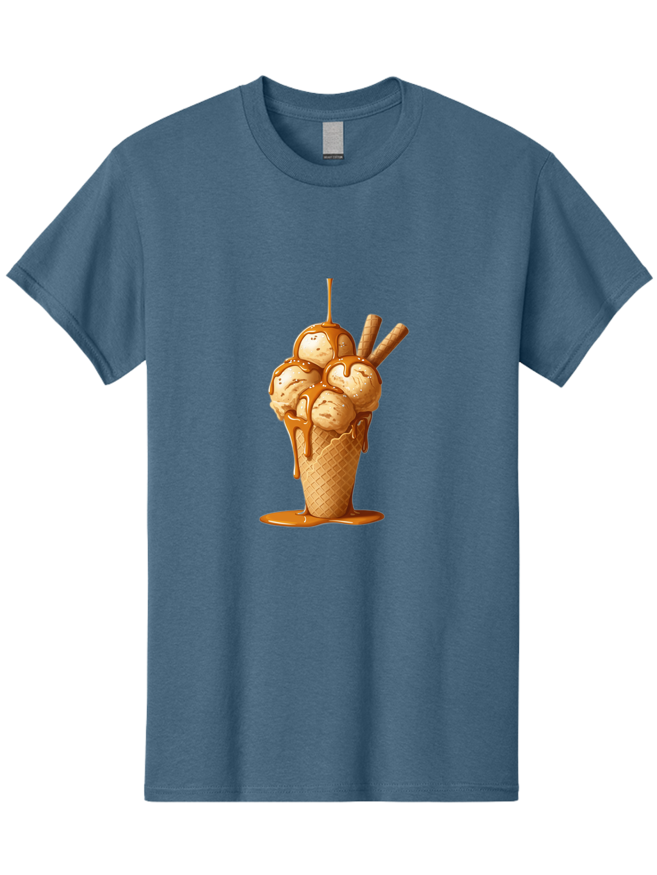 Caramel-Ice-Cream-Cone Men'S Graphic Tee, 100% Cotton, Comfortable Casual Summer Wear, Machine Washable, Vintage Camera, Old Camera, Antique Camera, Black Camera, Classic Photography, Photography Equipment, Nostalgic Device, Film Camera, Baj378
