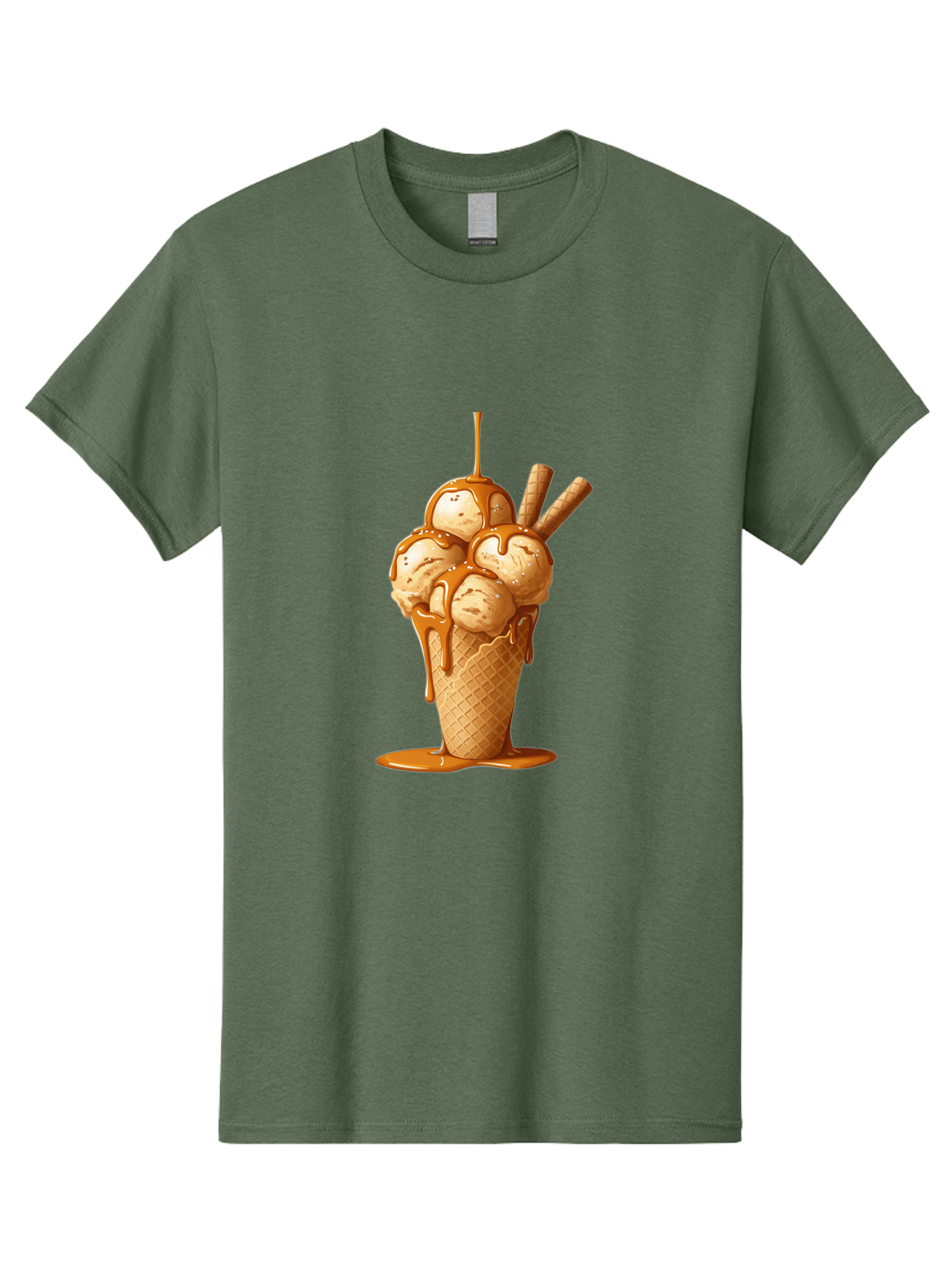 Caramel-Ice-Cream-Cone Men'S Graphic Tee, 100% Cotton, Comfortable Casual Summer Wear, Machine Washable, Vintage Camera, Old Camera, Antique Camera, Black Camera, Classic Photography, Photography Equipment, Nostalgic Device, Film Camera, Baj378