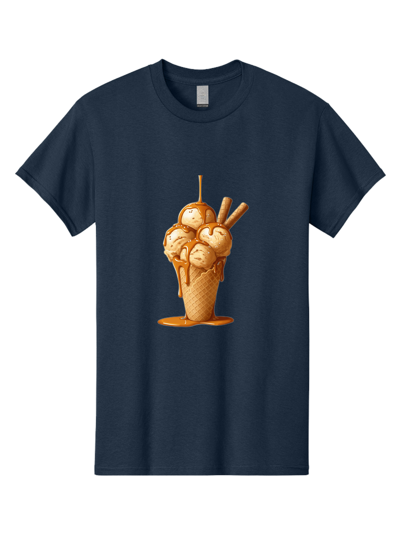 Caramel-Ice-Cream-Cone Men'S Graphic Tee, 100% Cotton, Comfortable Casual Summer Wear, Machine Washable, Vintage Camera, Old Camera, Antique Camera, Black Camera, Classic Photography, Photography Equipment, Nostalgic Device, Film Camera, Baj378