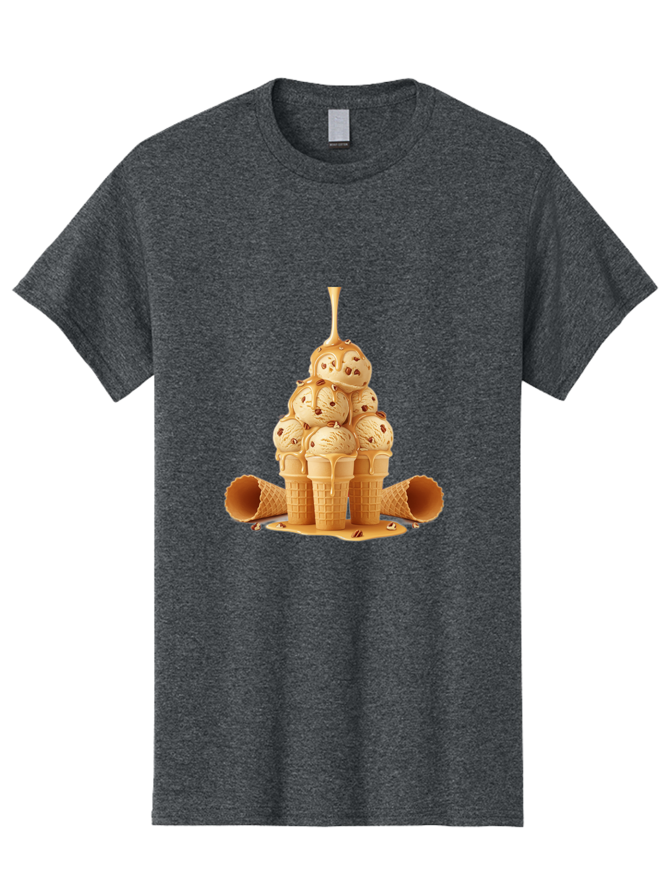 Caramel-Ice-Cream-Cones Men'S Graphic Tee, 100% Cotton, Comfortable Casual Summer Wear, Machine Washable, Vintage Camera, Old Camera, Antique Camera, Black Camera, Classic Photography, Photography Equipment, Nostalgic Device, Film Camera, Baj379