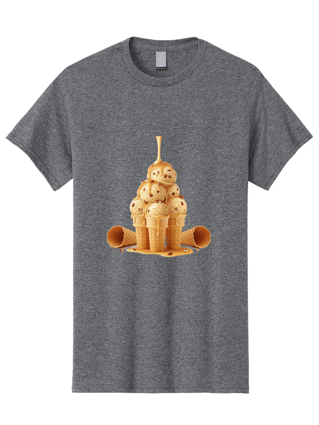 Caramel-Ice-Cream-Cones Men'S Graphic Tee, 100% Cotton, Comfortable Casual Summer Wear, Machine Washable, Vintage Camera, Old Camera, Antique Camera, Black Camera, Classic Photography, Photography Equipment, Nostalgic Device, Film Camera, Baj379