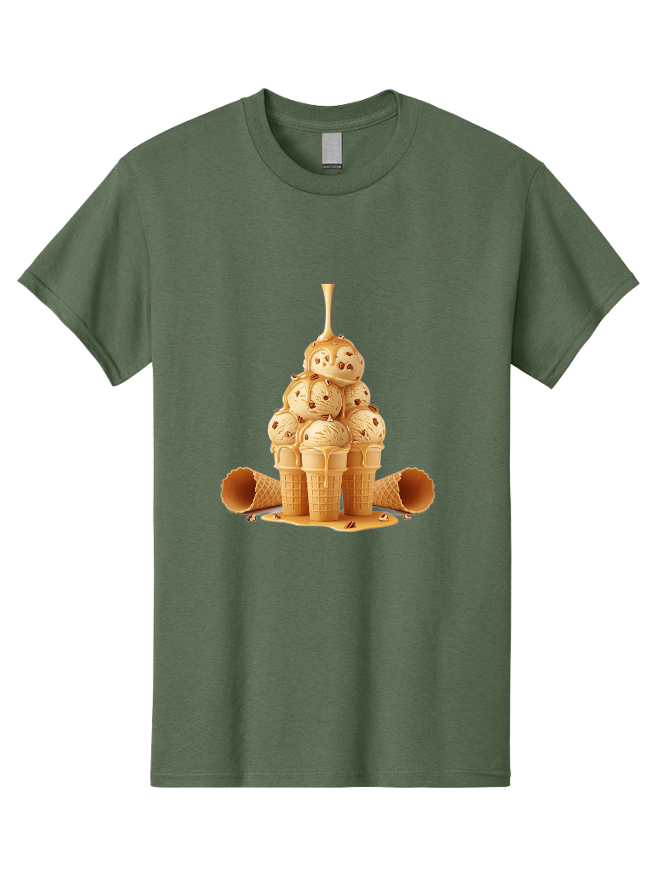 Caramel-Ice-Cream-Cones Men'S Graphic Tee, 100% Cotton, Comfortable Casual Summer Wear, Machine Washable, Vintage Camera, Old Camera, Antique Camera, Black Camera, Classic Photography, Photography Equipment, Nostalgic Device, Film Camera, Baj379