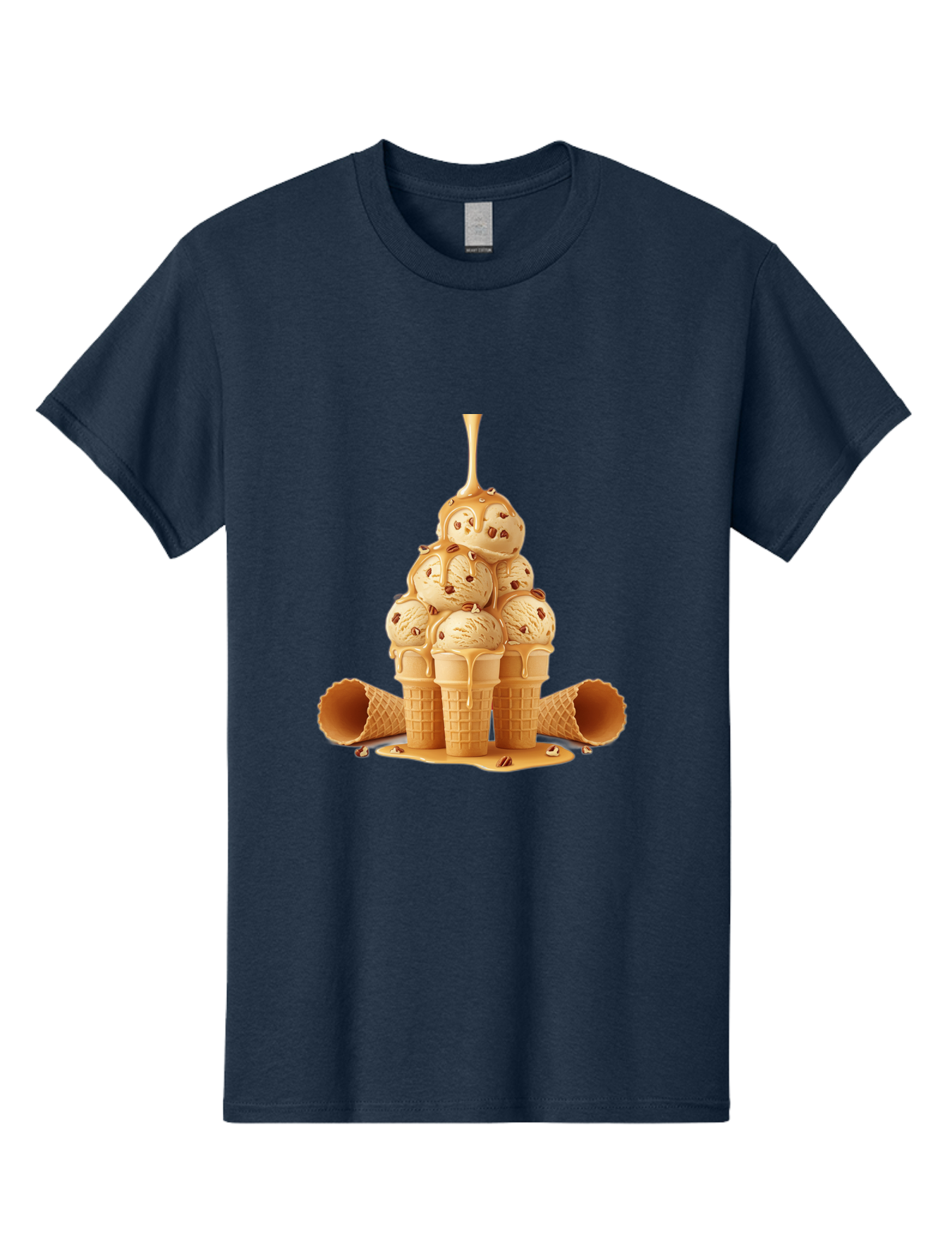 Caramel-Ice-Cream-Cones Men'S Graphic Tee, 100% Cotton, Comfortable Casual Summer Wear, Machine Washable, Vintage Camera, Old Camera, Antique Camera, Black Camera, Classic Photography, Photography Equipment, Nostalgic Device, Film Camera, Baj379