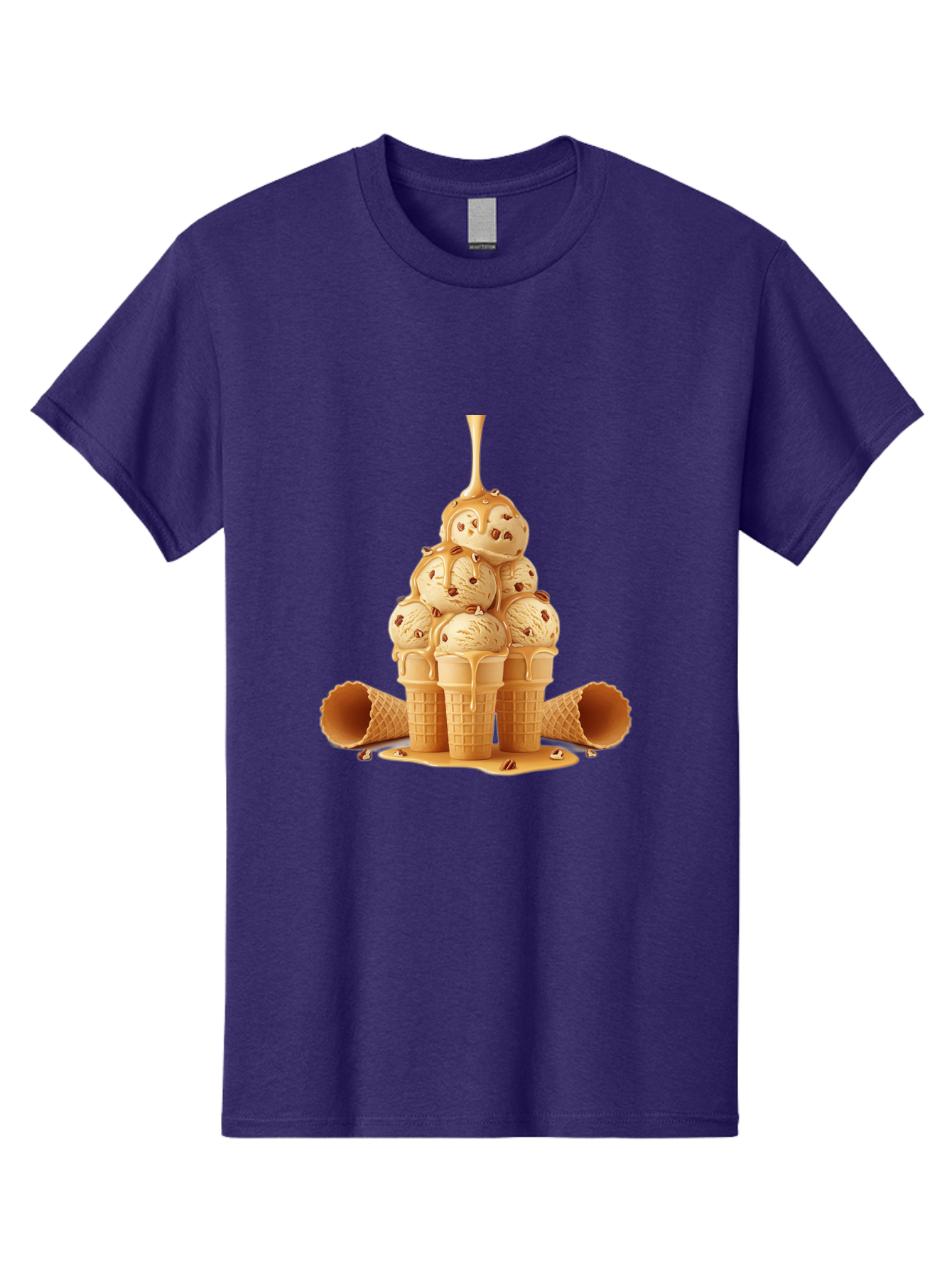 Caramel-Ice-Cream-Cones Men'S Graphic Tee, 100% Cotton, Comfortable Casual Summer Wear, Machine Washable, Vintage Camera, Old Camera, Antique Camera, Black Camera, Classic Photography, Photography Equipment, Nostalgic Device, Film Camera, Baj379