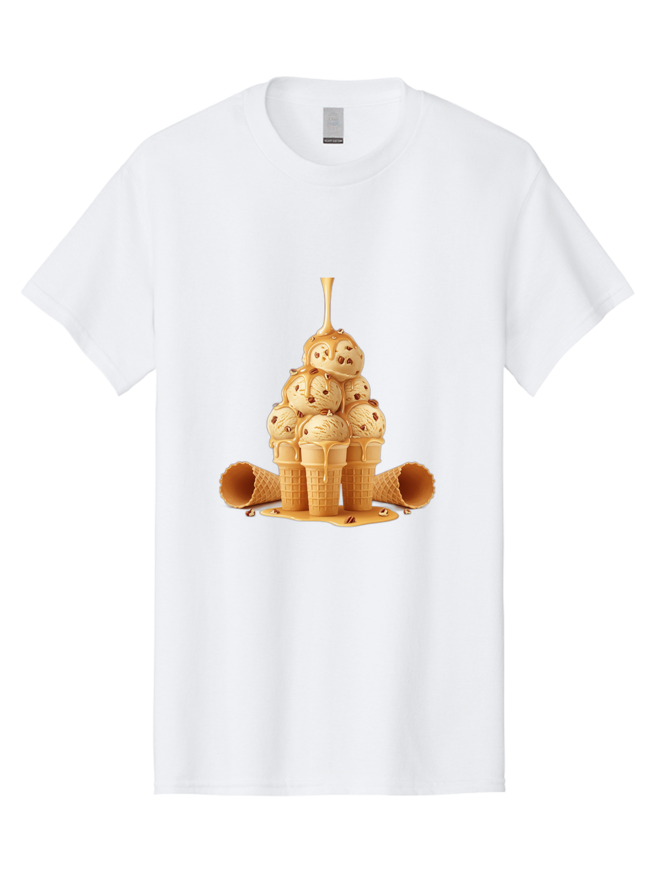 Caramel-Ice-Cream-Cones Men'S Graphic Tee, 100% Cotton, Comfortable Casual Summer Wear, Machine Washable, Vintage Camera, Old Camera, Antique Camera, Black Camera, Classic Photography, Photography Equipment, Nostalgic Device, Film Camera, Baj379