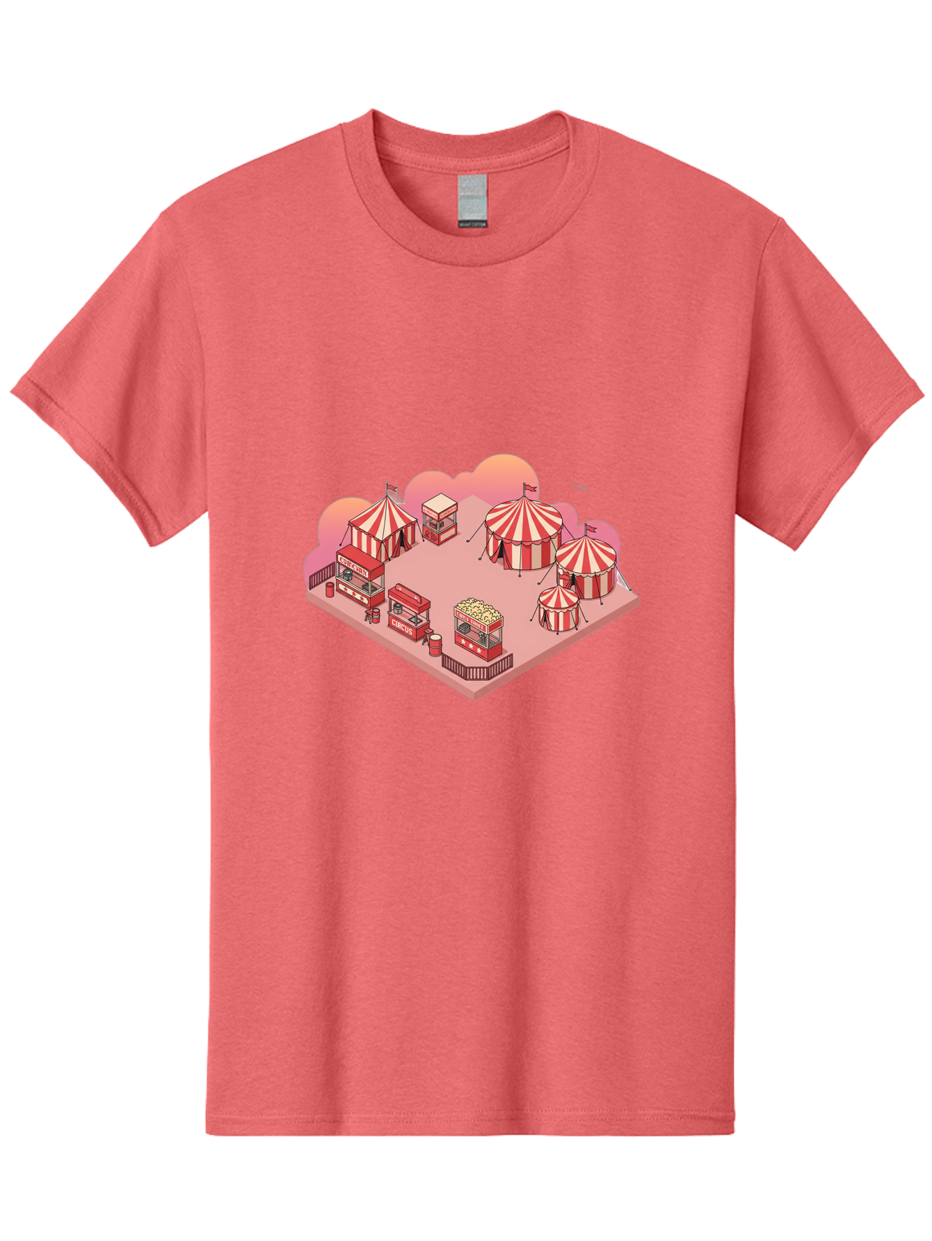 Carnival-Scene-1 Men'S Graphic Tee, 100% Cotton, Comfortable Casual Summer Wear, Machine Washable, Vintage Camera, Old Camera, Antique Camera, Black Camera, Classic Photography, Photography Equipment, Nostalgic Device, Film Camera, Camera Art Baj380