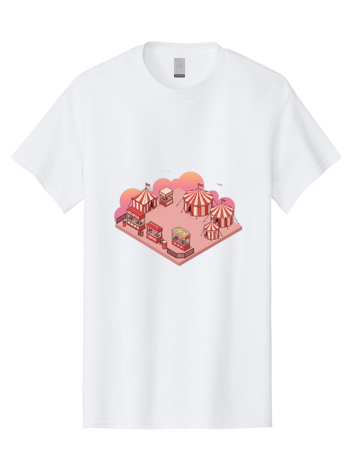 Carnival-Scene-1 Men'S Graphic Tee, 100% Cotton, Comfortable Casual Summer Wear, Machine Washable, Vintage Camera, Old Camera, Antique Camera, Black Camera, Classic Photography, Photography Equipment, Nostalgic Device, Film Camera, Camera Art Baj380
