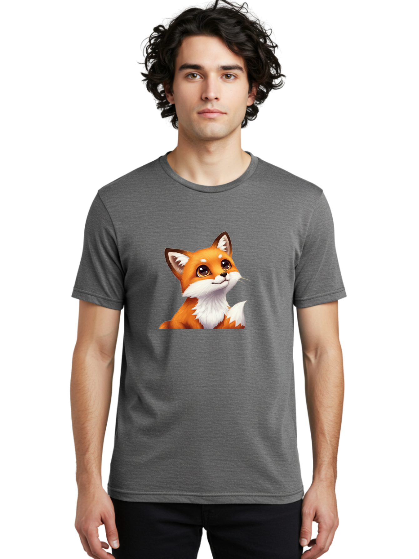 Cartoon-Fox-1 Men'S Graphic Tee, 100% Cotton, Comfortable Casual Summer Wear, Machine Washable, Vintage Camera, Old Camera, Antique Camera, Black Camera, Classic Photography, Photography Equipment, Nostalgic Device, Film Camera, Camera Art Baj383