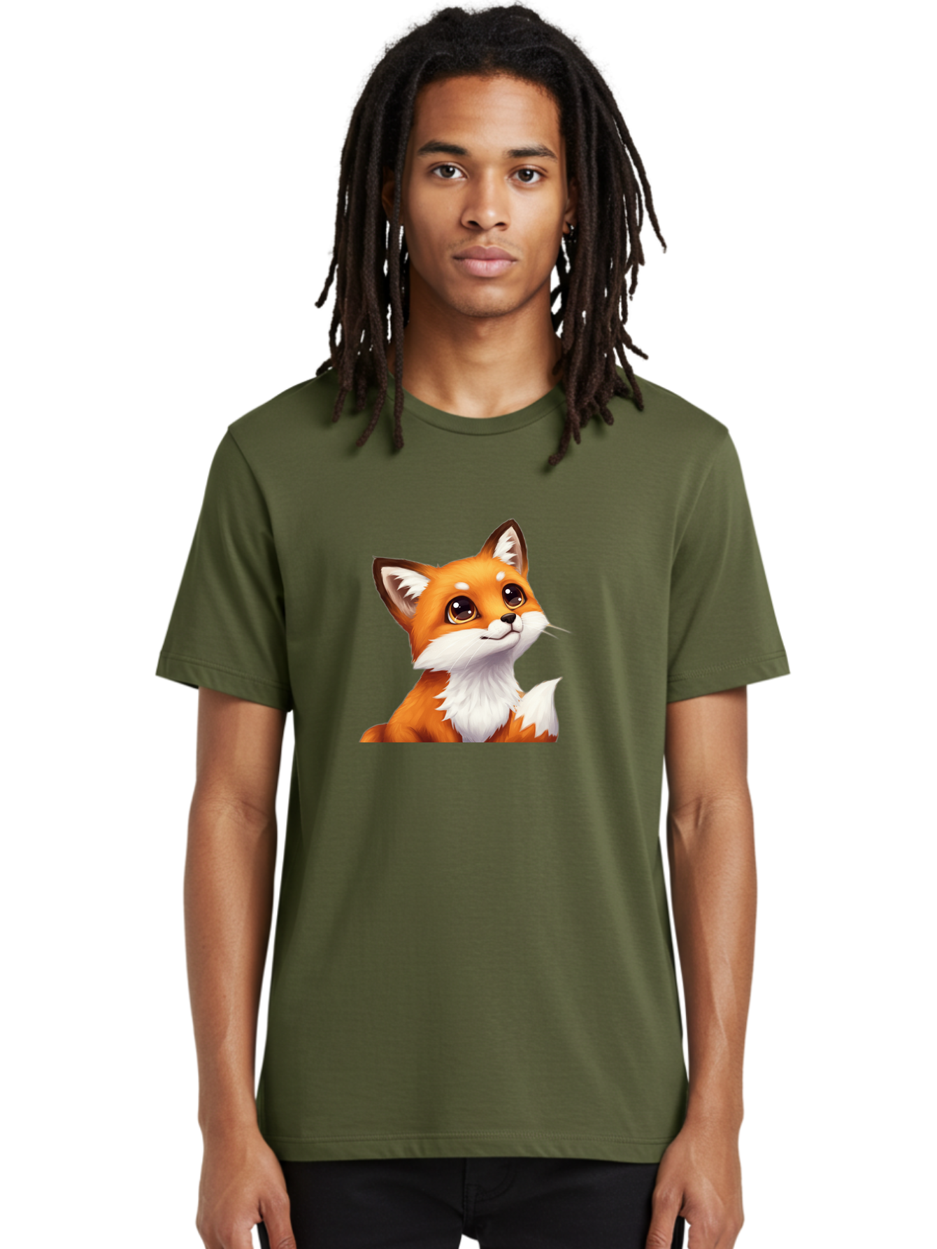 Cartoon-Fox-1 Men'S Graphic Tee, 100% Cotton, Comfortable Casual Summer Wear, Machine Washable, Vintage Camera, Old Camera, Antique Camera, Black Camera, Classic Photography, Photography Equipment, Nostalgic Device, Film Camera, Camera Art Baj383