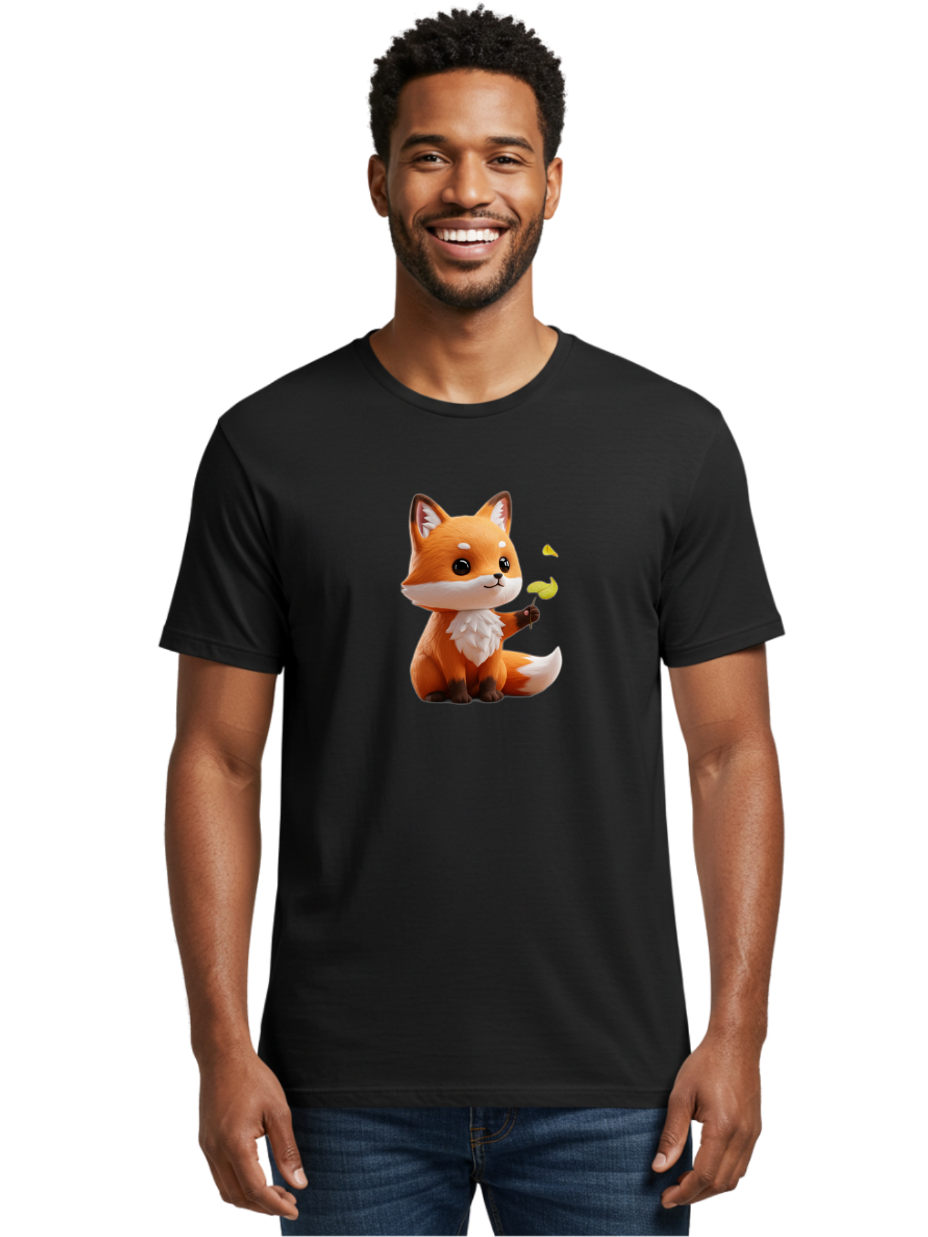 Cartoon-Fox-2 Men'S Graphic Tee, 100% Cotton, Comfortable Casual Summer Wear, Machine Washable, Vintage Camera, Old Camera, Antique Camera, Black Camera, Classic Photography, Photography Equipment, Nostalgic Device, Film Camera, Camera Art Baj384